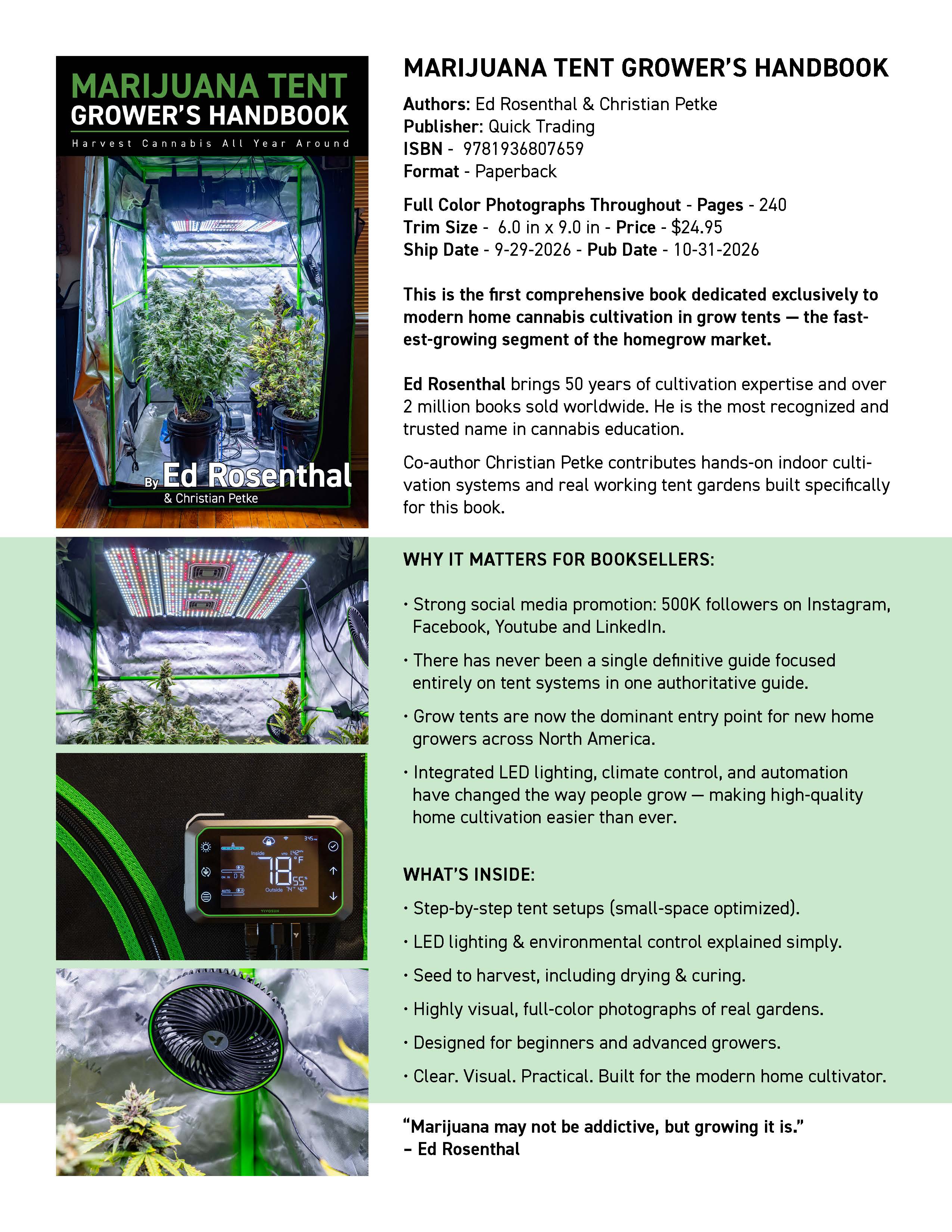 Marijuana Tent Grower's Handbook