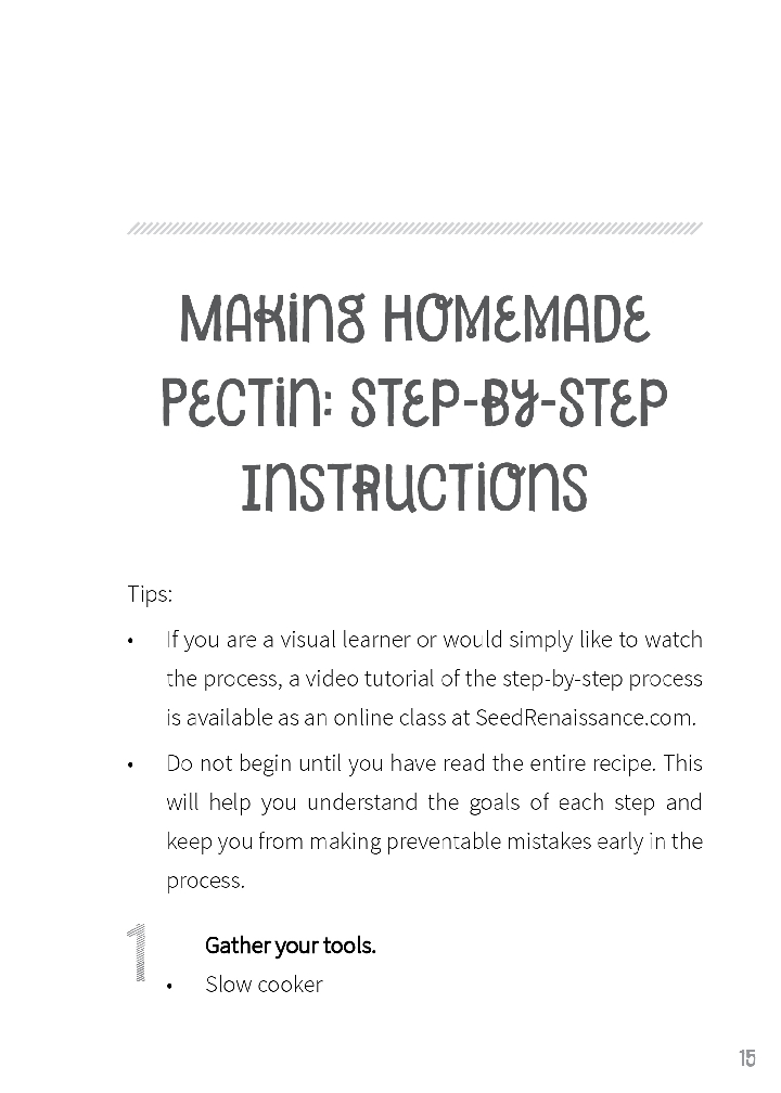 Simple Homemade Fruit Pectin