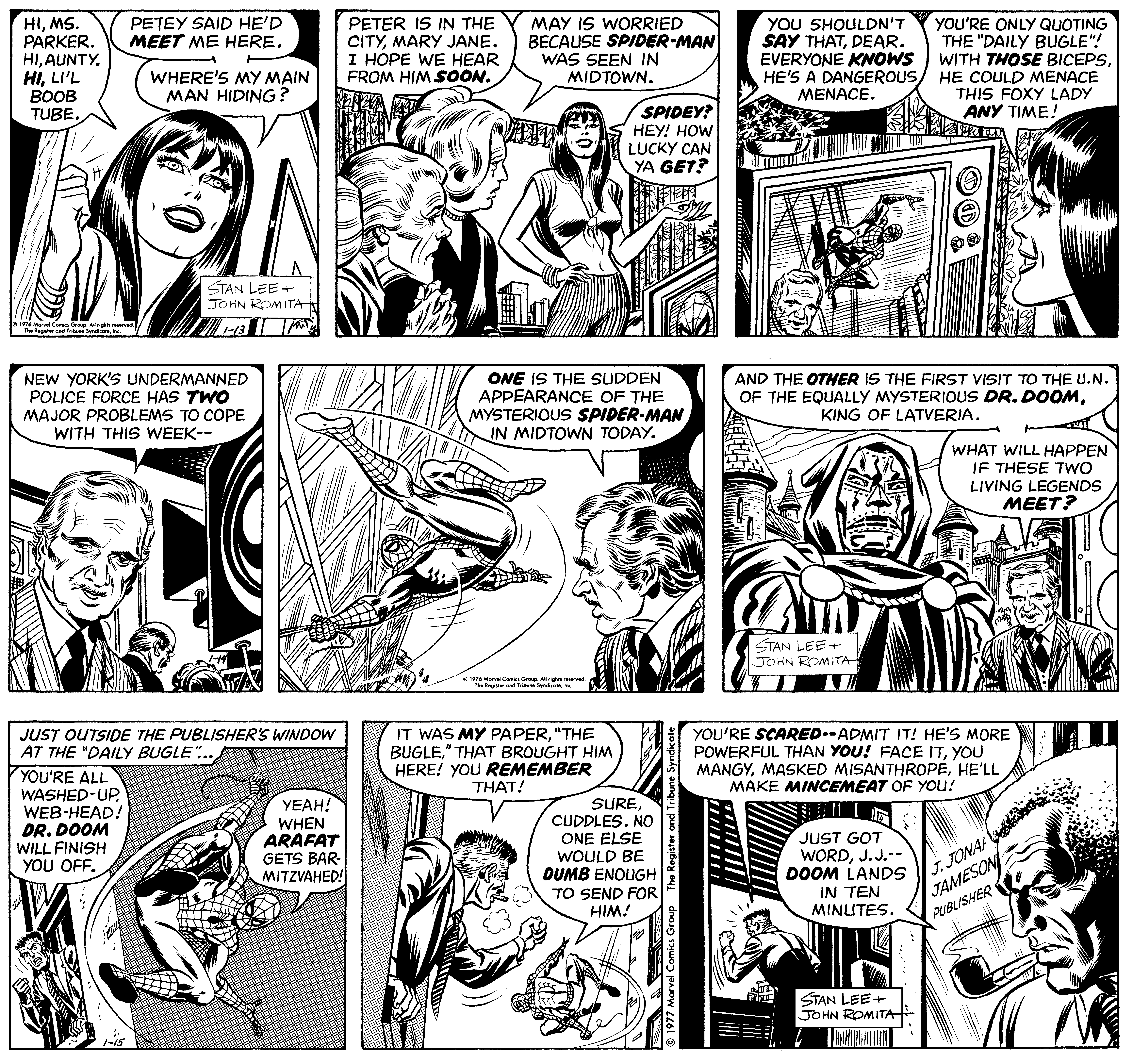 Amazing Spider-Man Classic Newspaper Comics - 1977