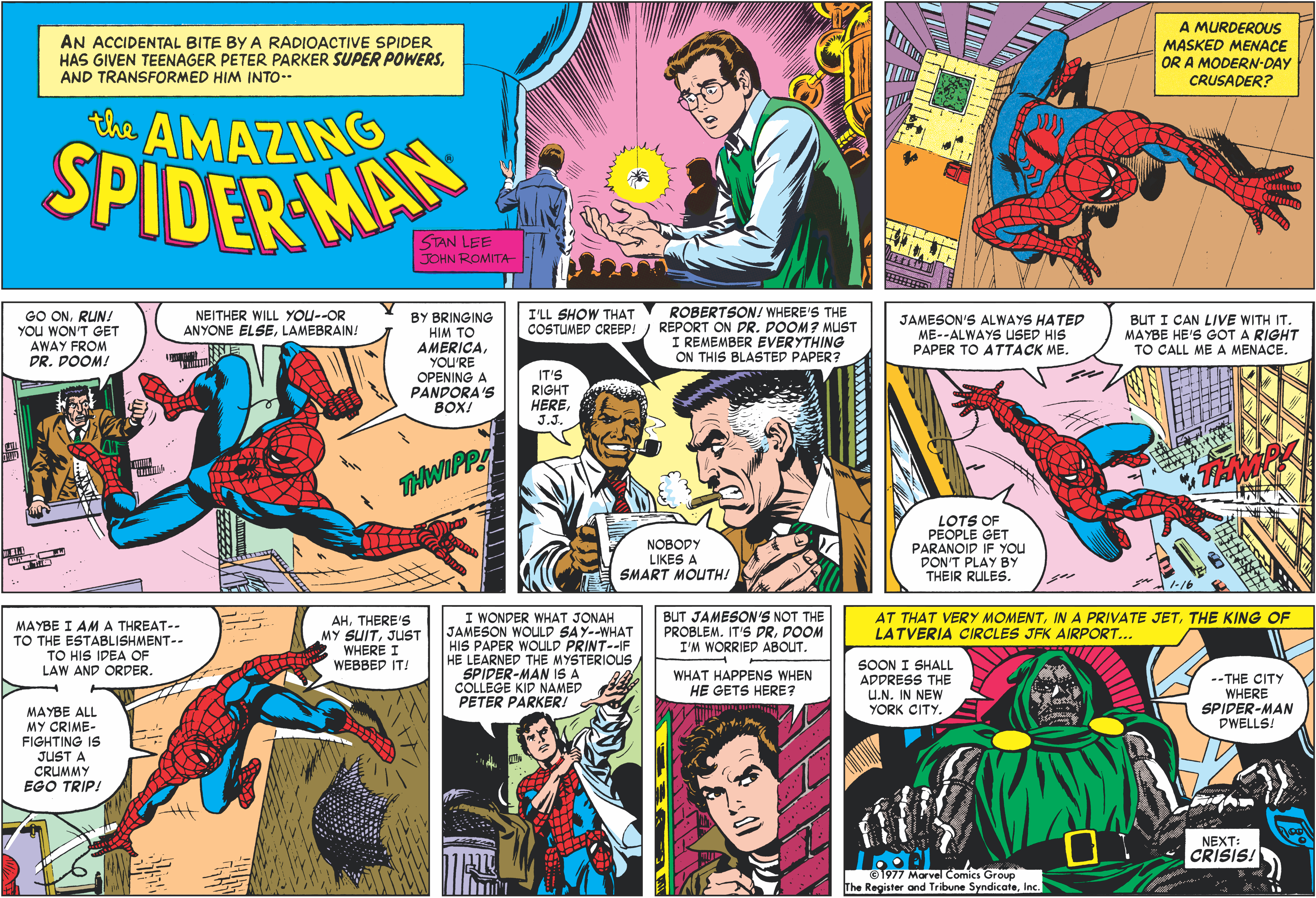Amazing Spider-Man Classic Newspaper Comics - 1977