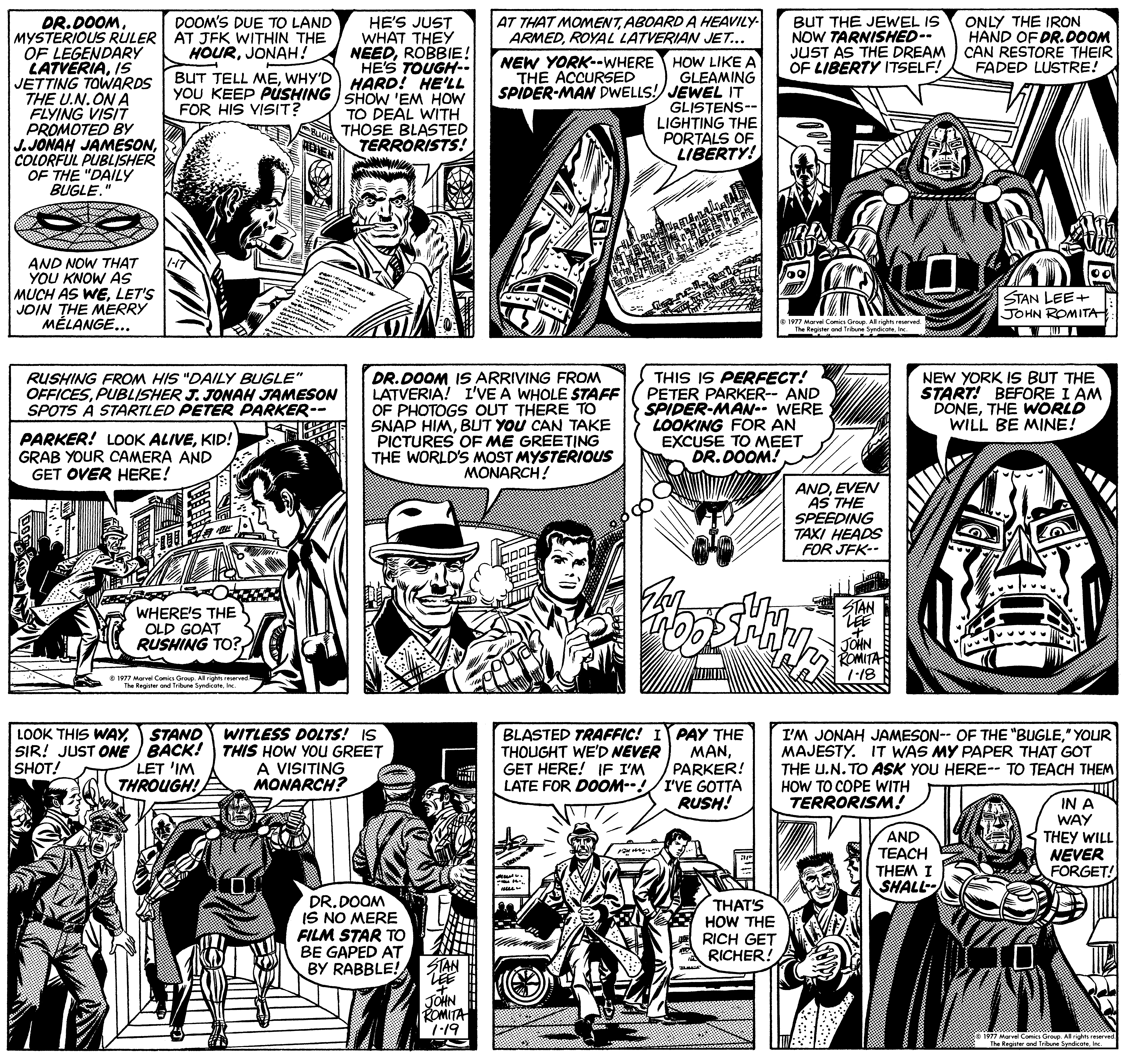 Amazing Spider-Man Classic Newspaper Comics - 1977