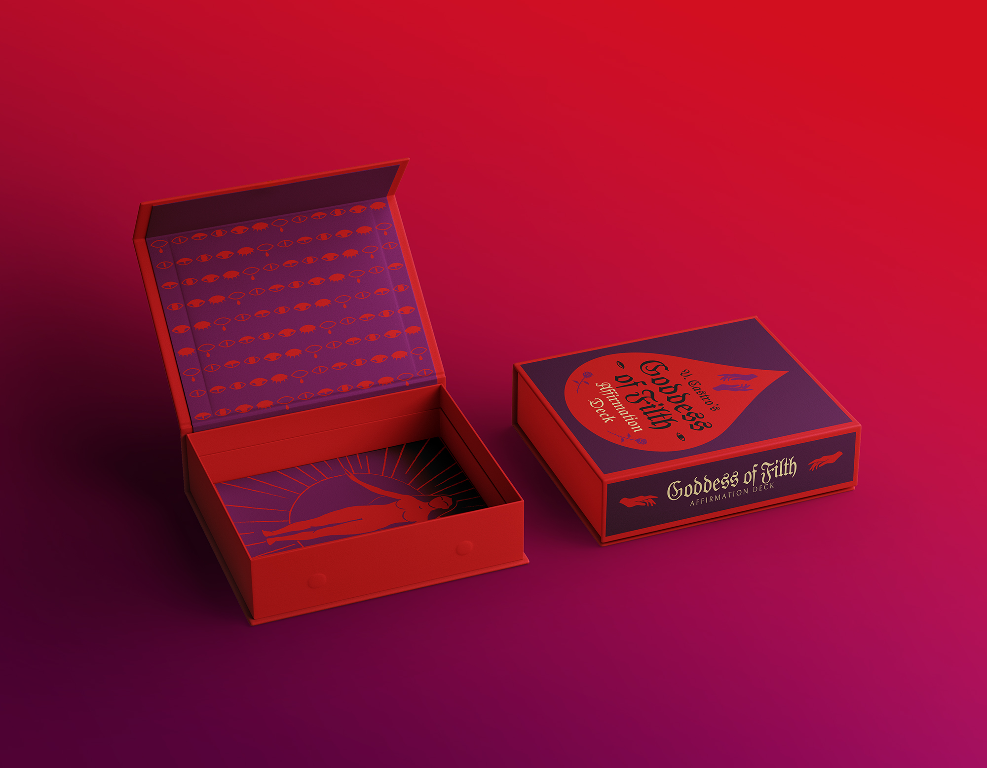 The Goddess of Filth Affirmation Deck