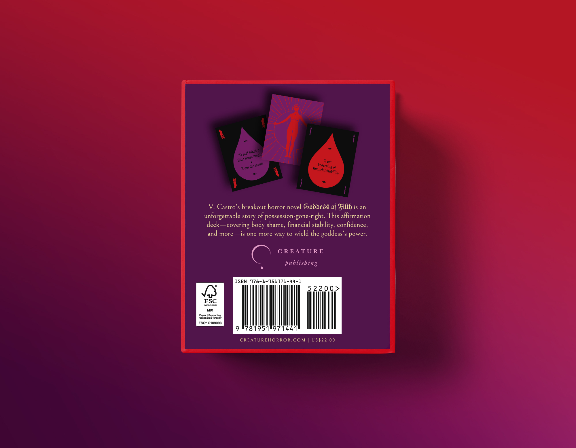 The Goddess of Filth Affirmation Deck