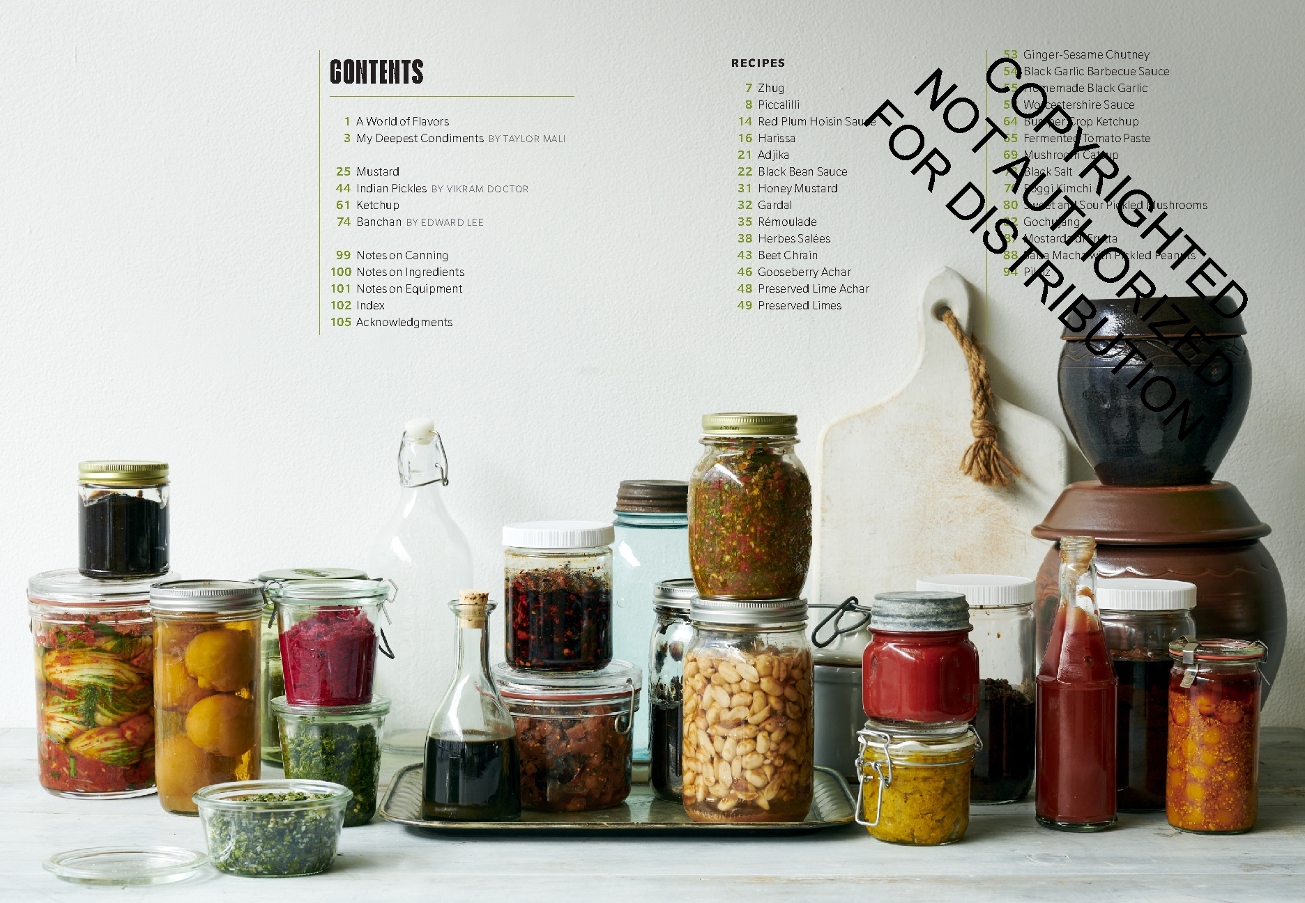 Preserved: Condiments