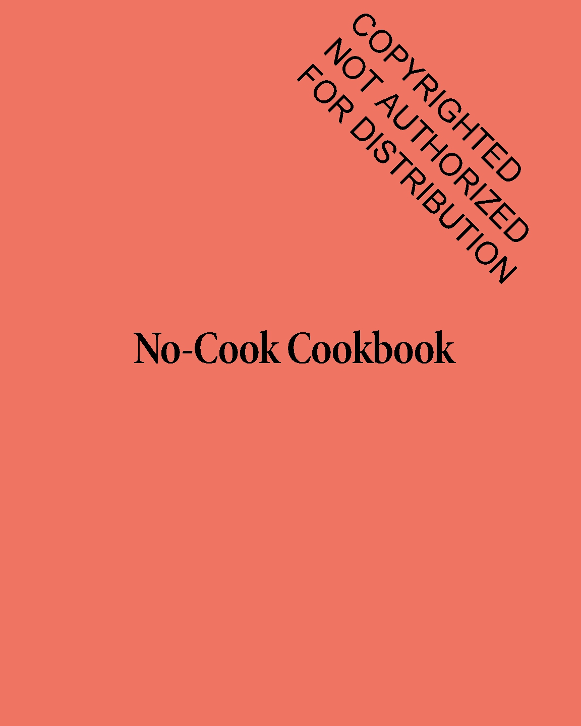 No-Cook Cookbook
