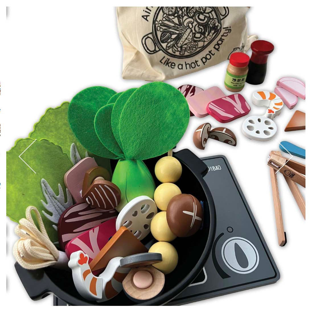 Wooden and Magnetic Hot Pot Toy Set