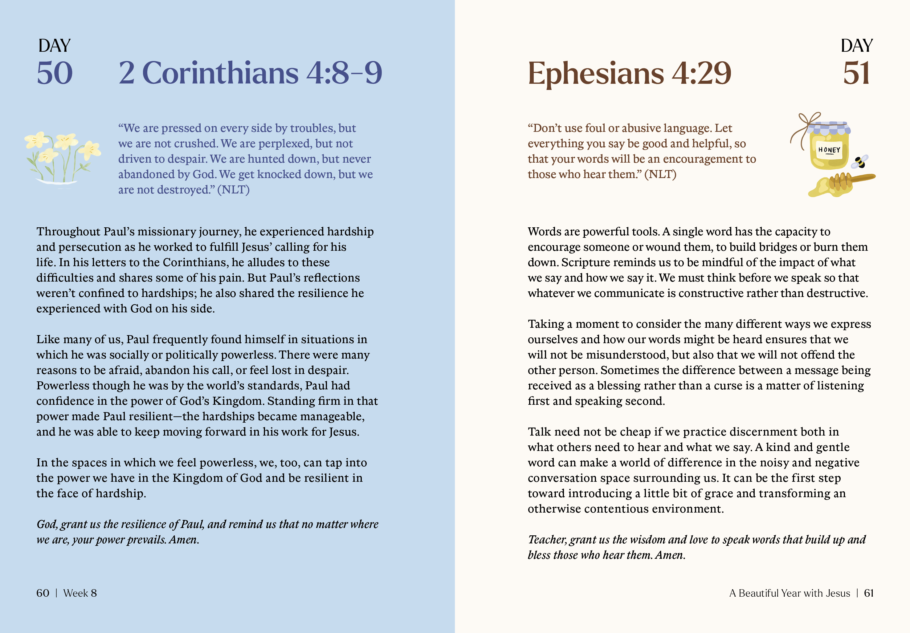 A Beautiful Year with Jesus (HC)