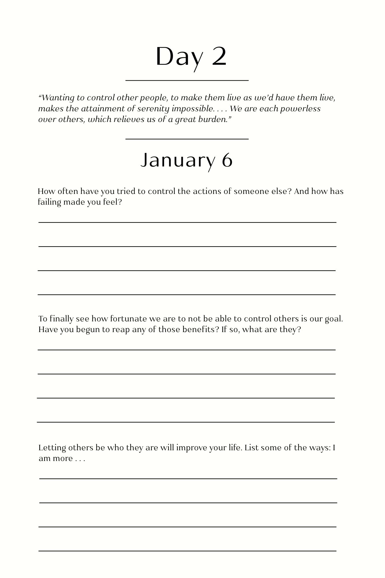 Each Day a New Beginning Companion