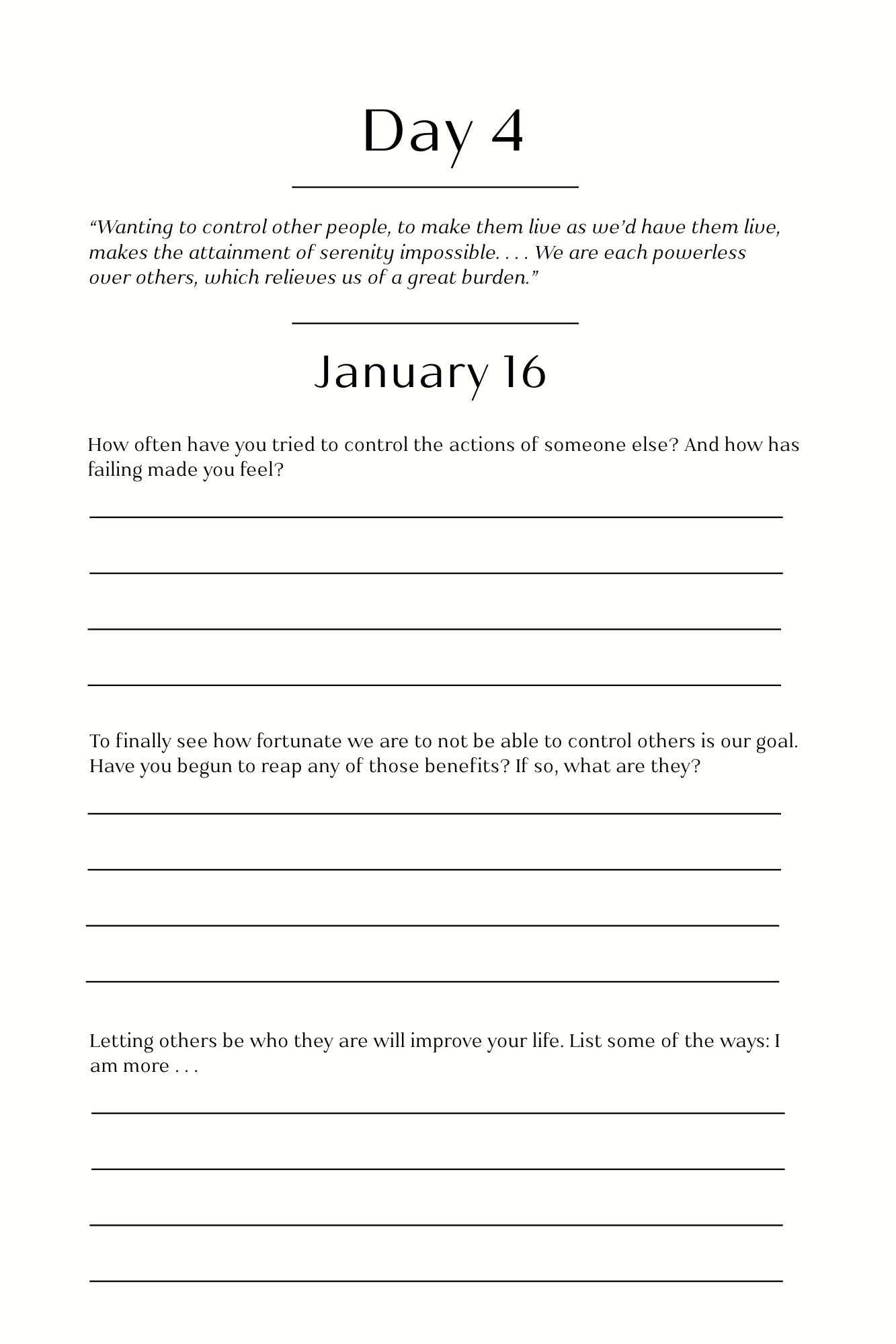 Each Day a New Beginning Companion
