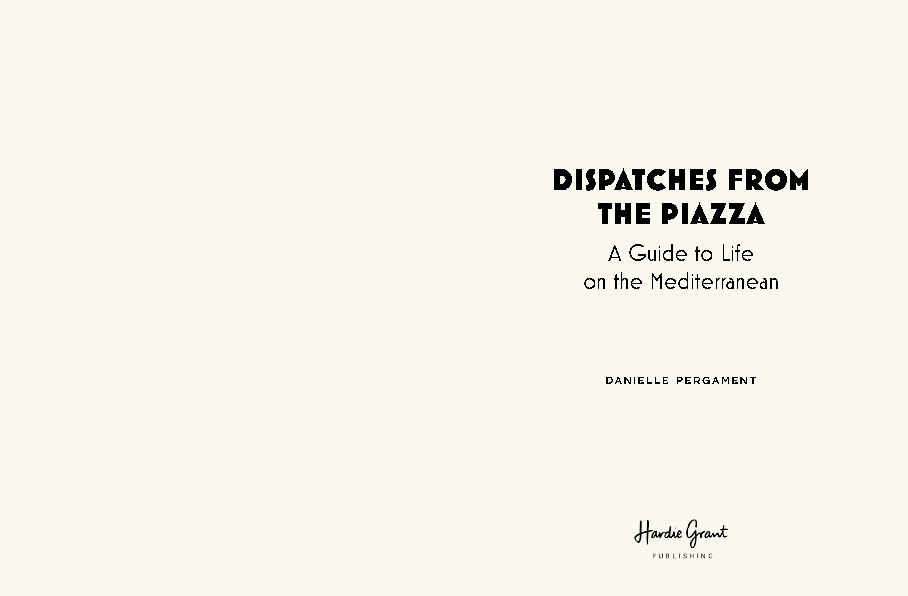 Dispatches from the Piazza