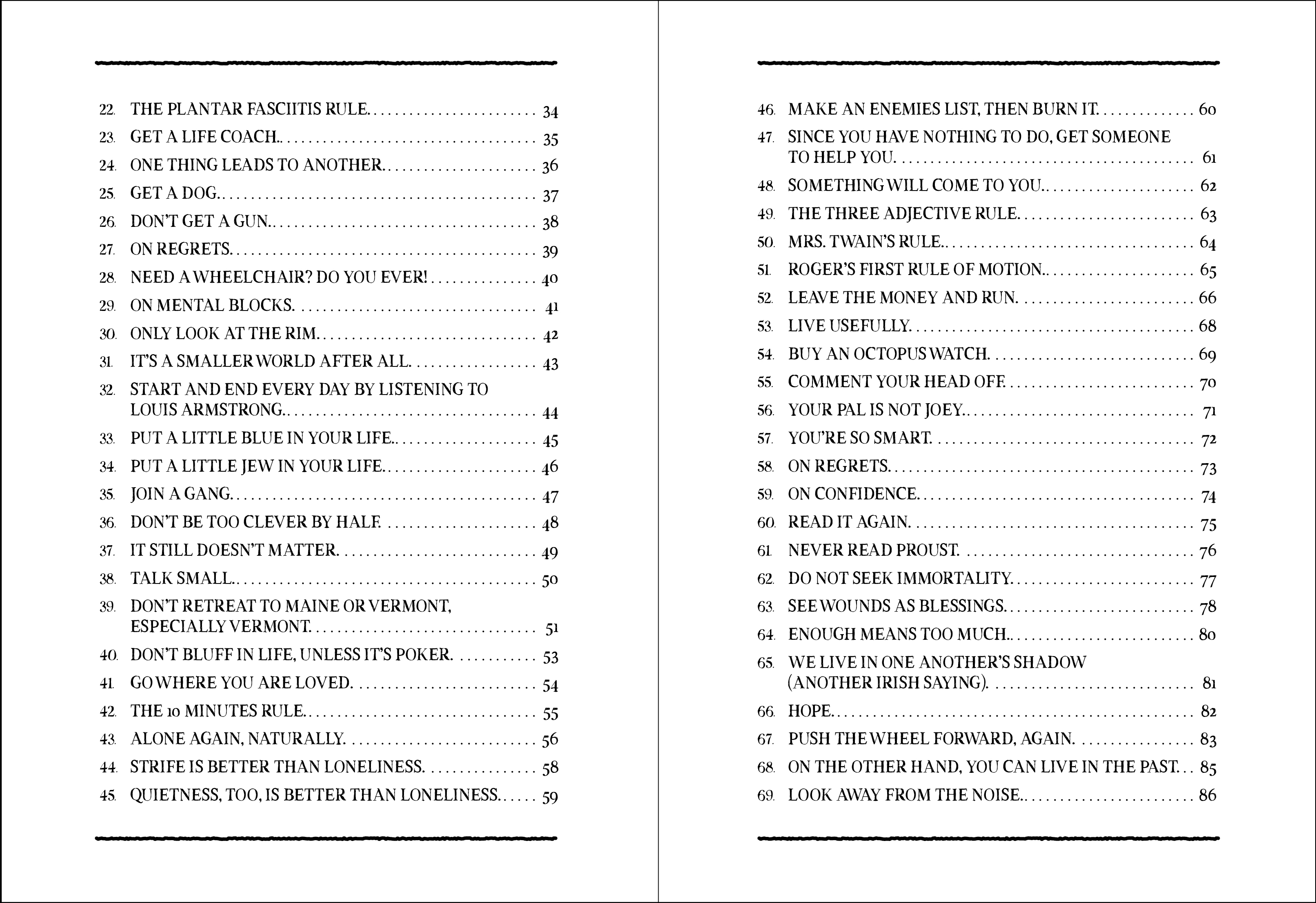 More Rules for Aging