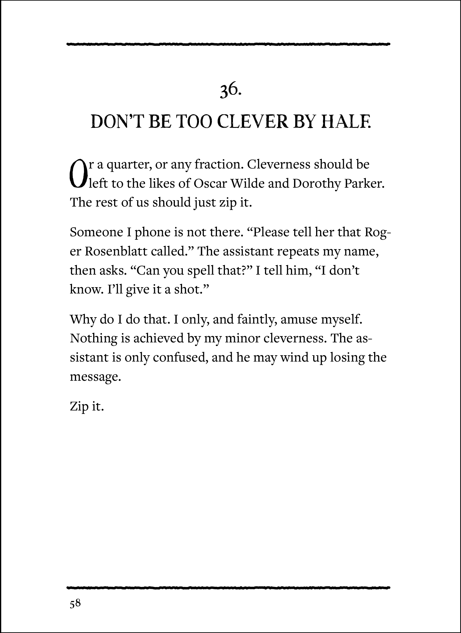 More Rules for Aging