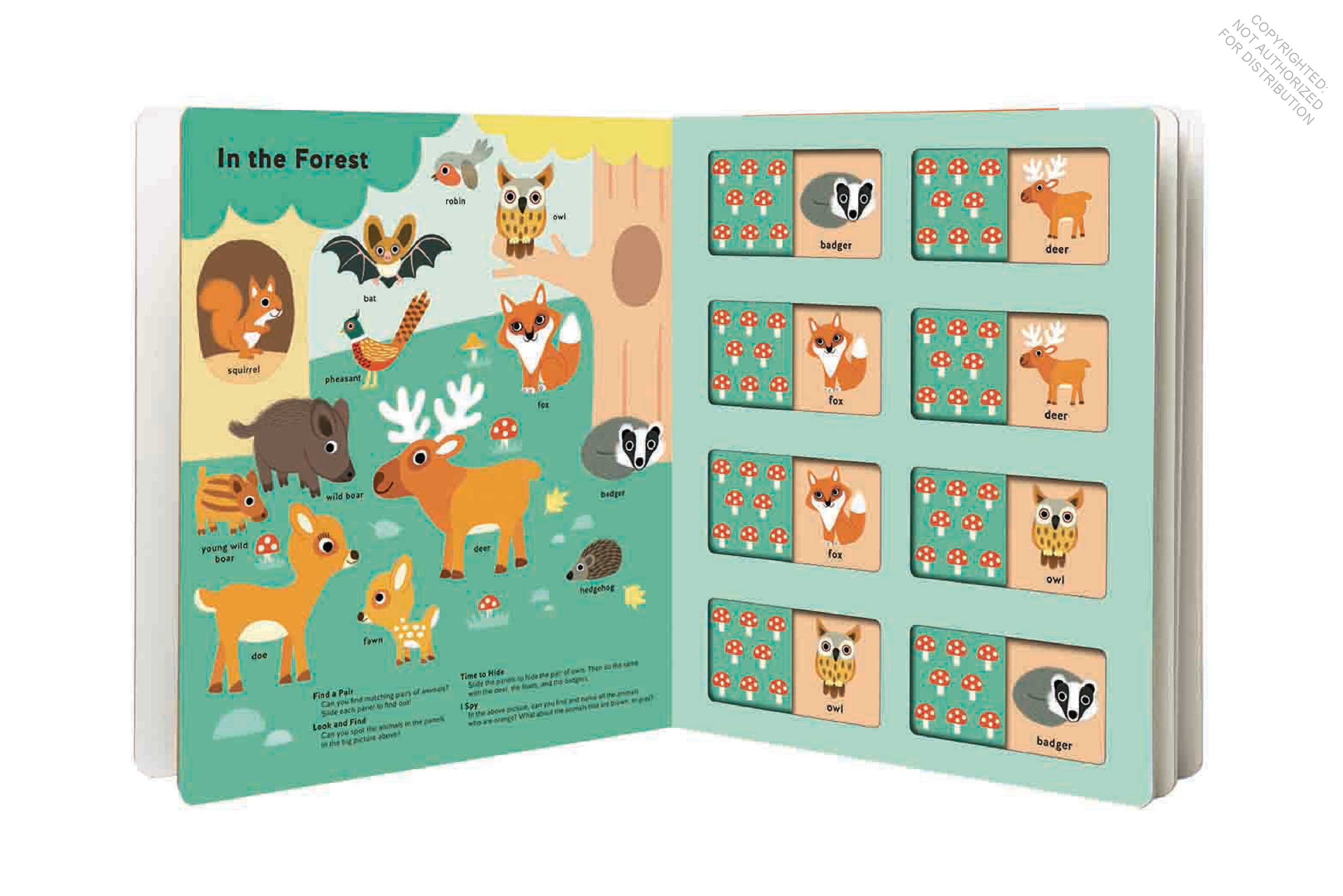Animals Matching Game Book