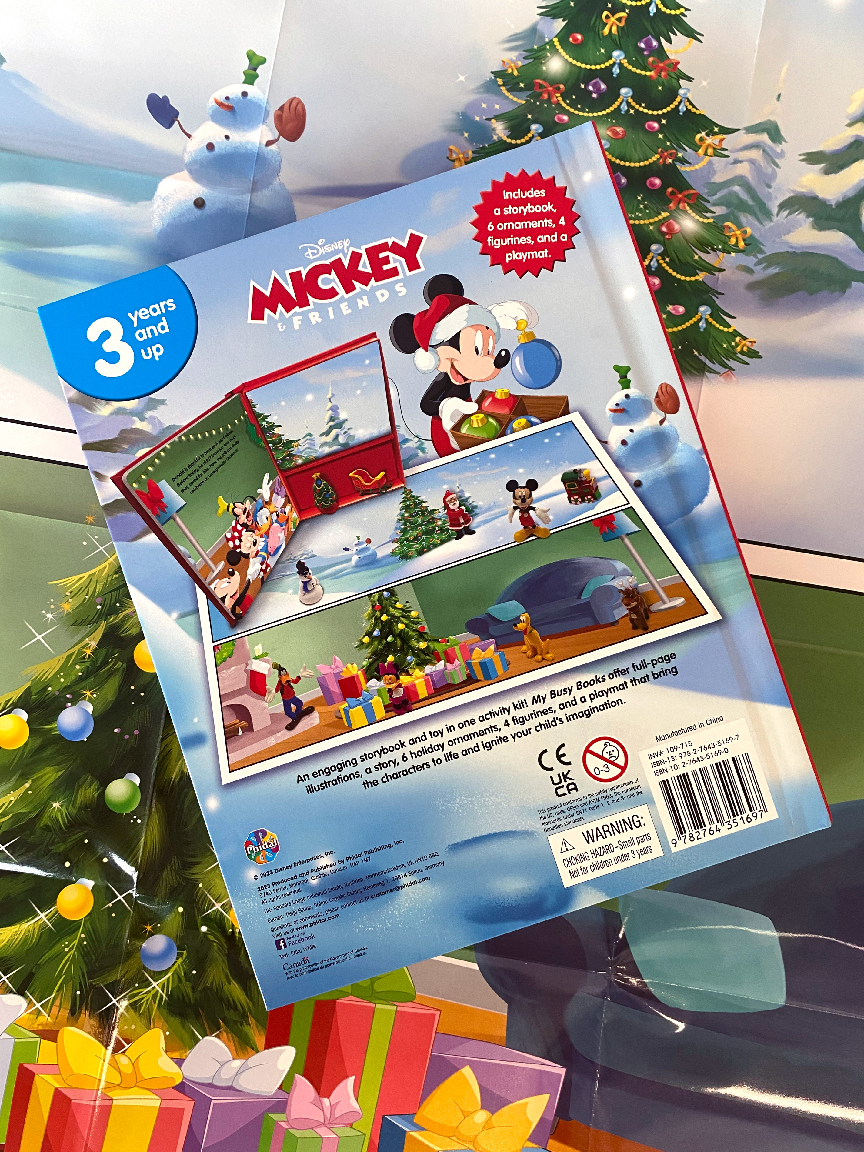 DISNEY MICKEY'S CHRISTMAS MY BUSY BOOK