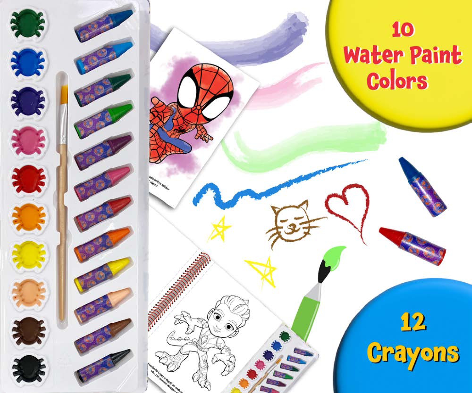 MARVEL SPIDEY & HIS AMAZING FRIENDS DELUXE POSTER PAINT & COLOR