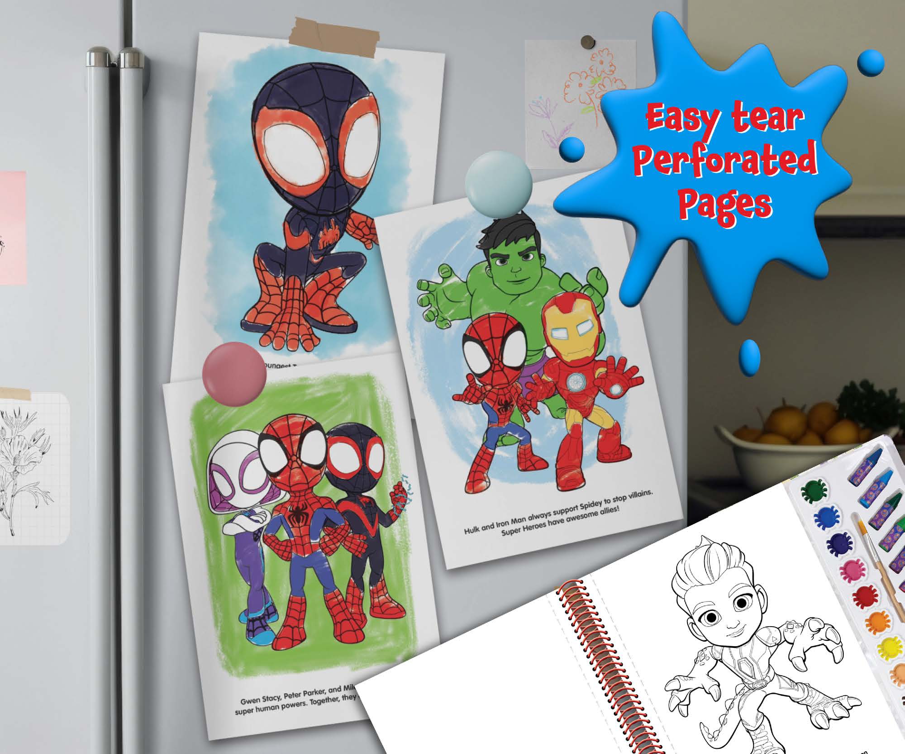 MARVEL SPIDEY & HIS AMAZING FRIENDS DELUXE POSTER PAINT & COLOR