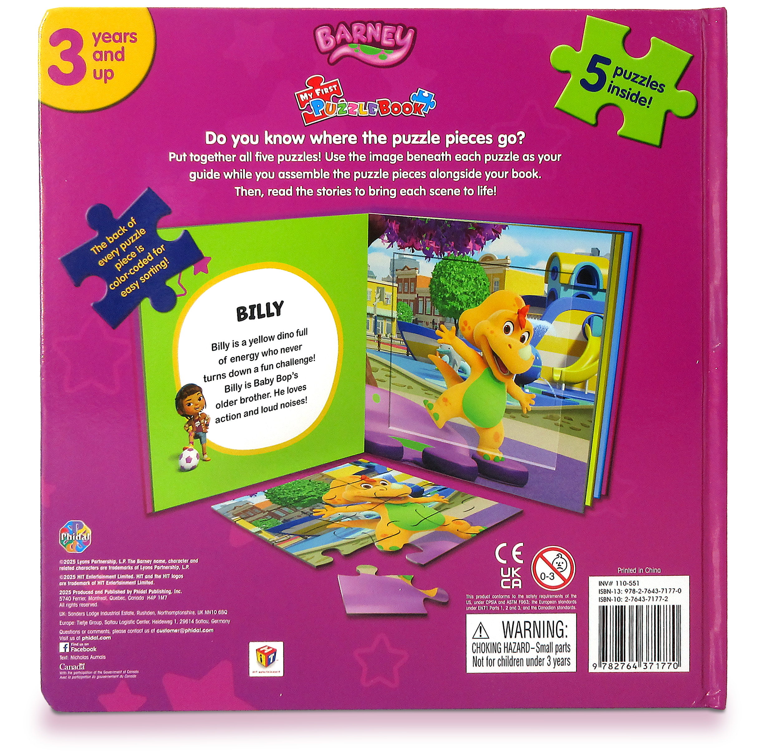 BARNEY MY FIRST PUZZLE BOOK