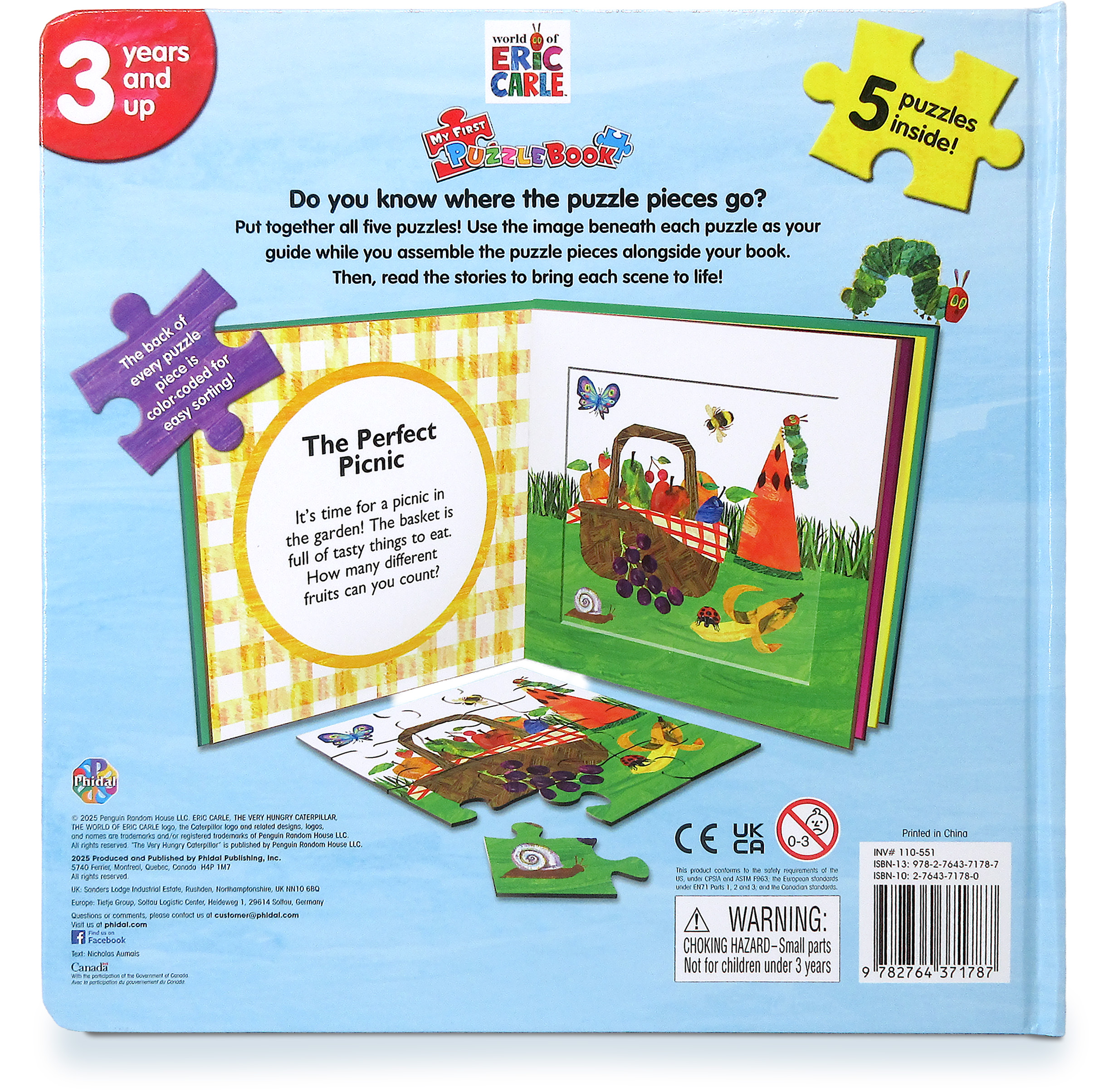 ERIC CARLE #2 MY FIRST PUZZLE BOOK (CATERPILLAR IMAGE)