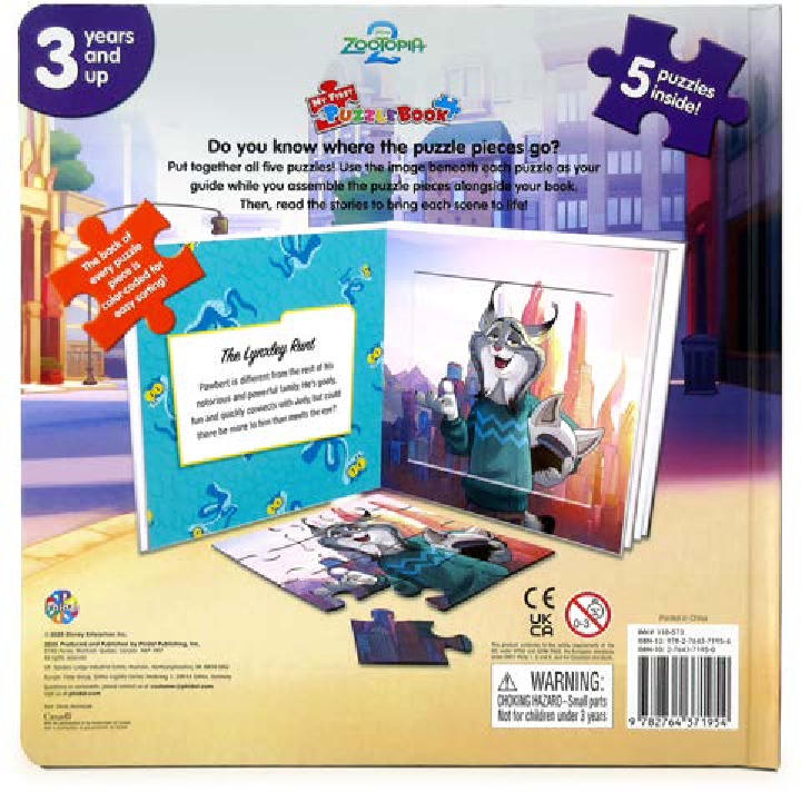 ZOOTOPIA 2 MY FIRST PUZZLE BOOK