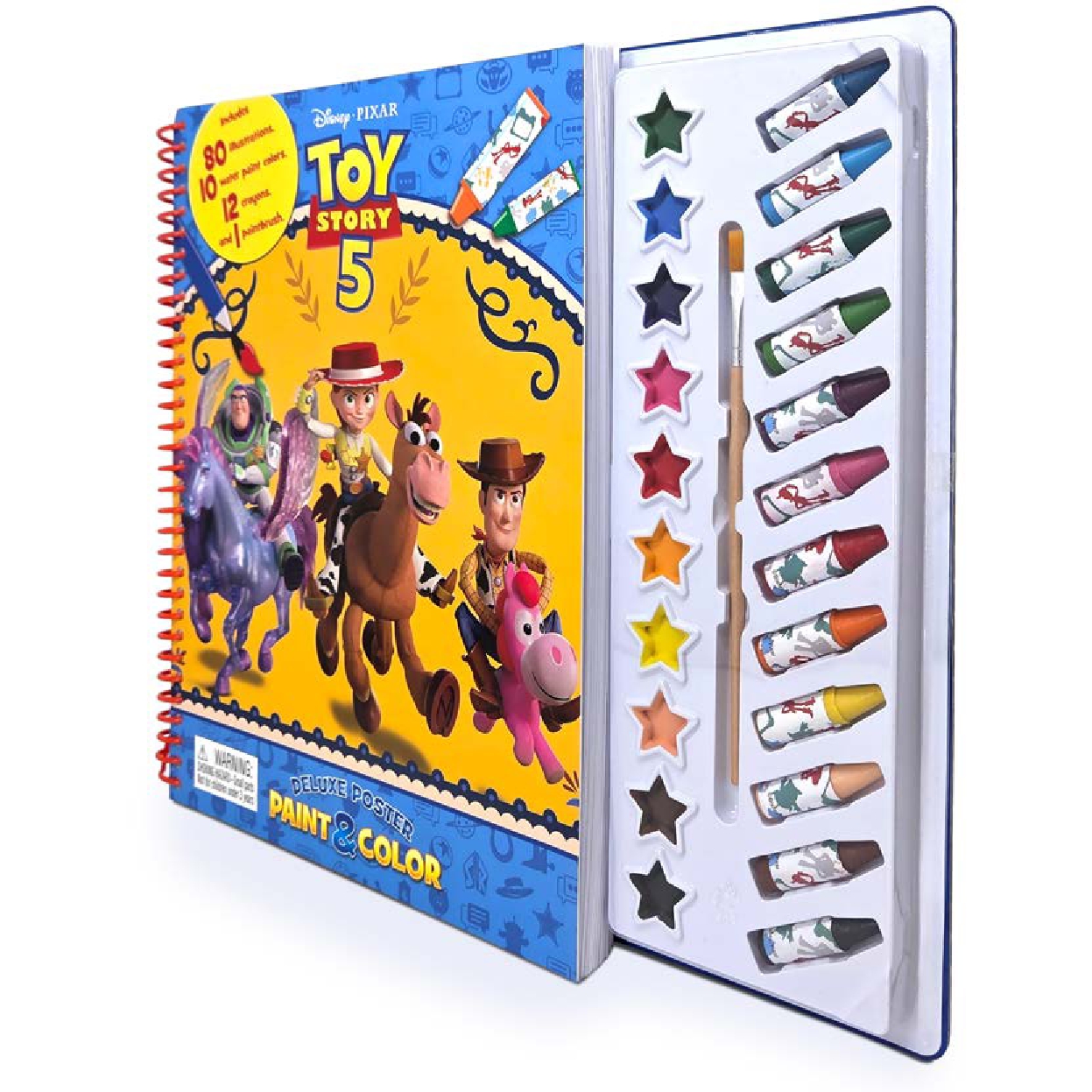 DISNEY TOY STORY (WITH 5) DELUXE POSTER PAINT & COLOR