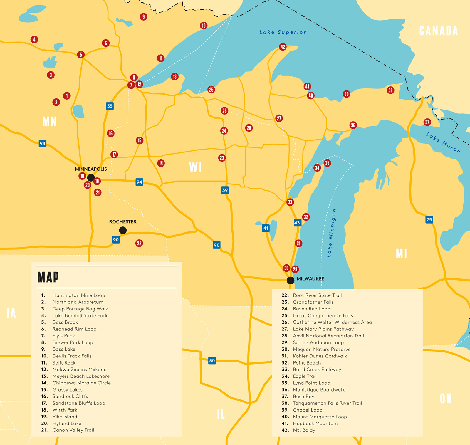 Beer Hiking Minnesota, Wisconsin & the Upper Peninsula