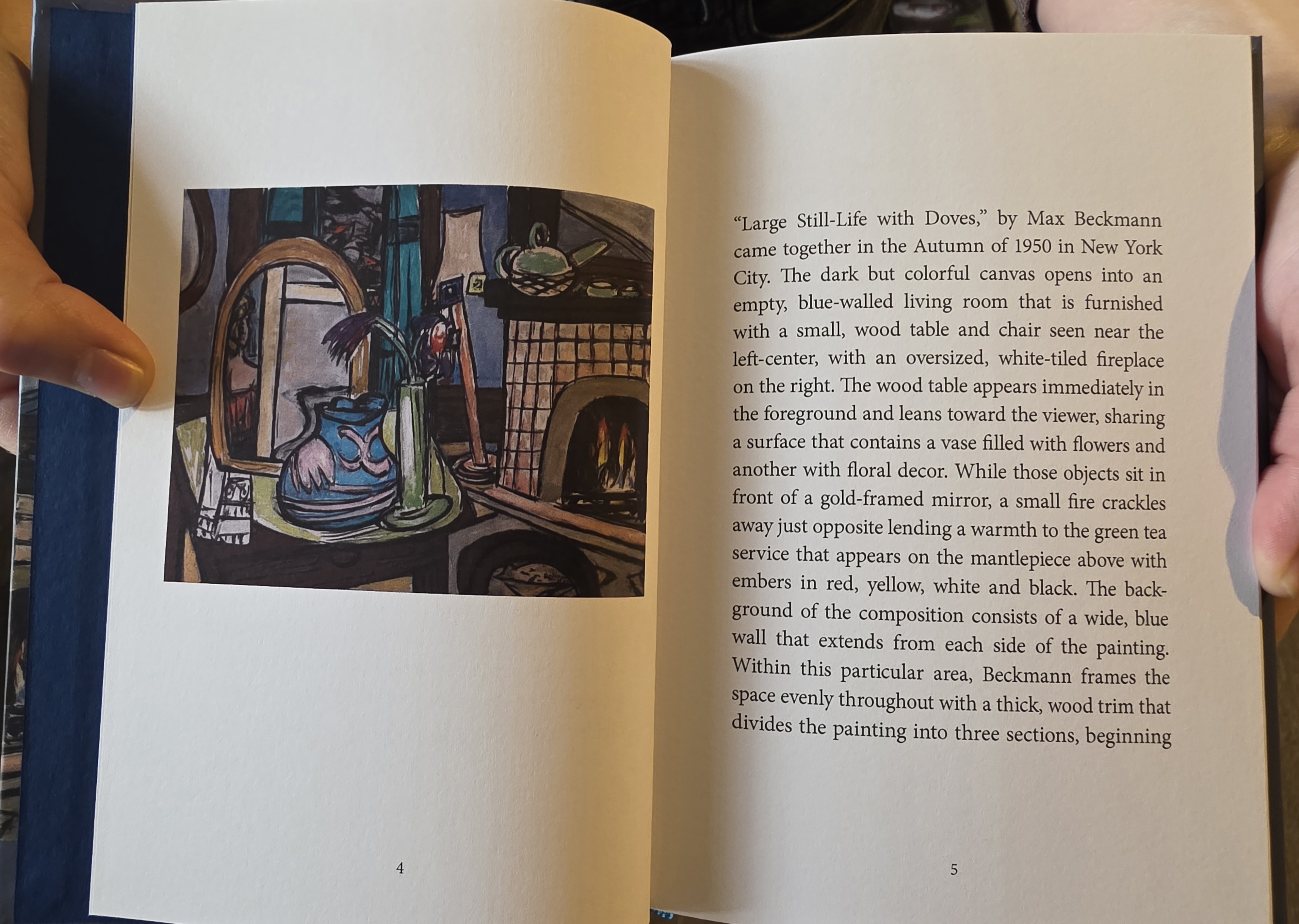 The Blue Hour in Max Beckmann's "Large Still-Life with Doves"