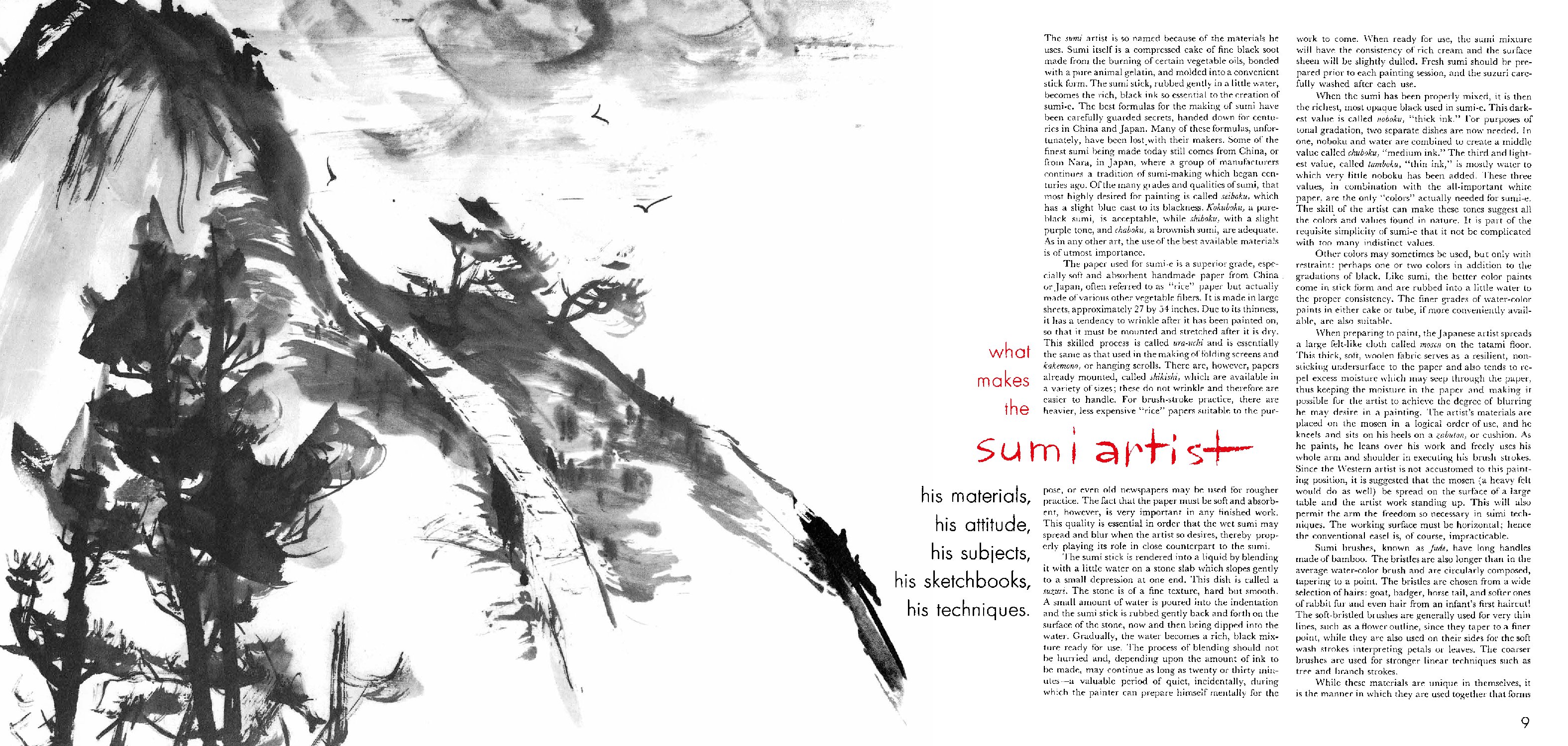 The Art and Technique of Sumi-e
