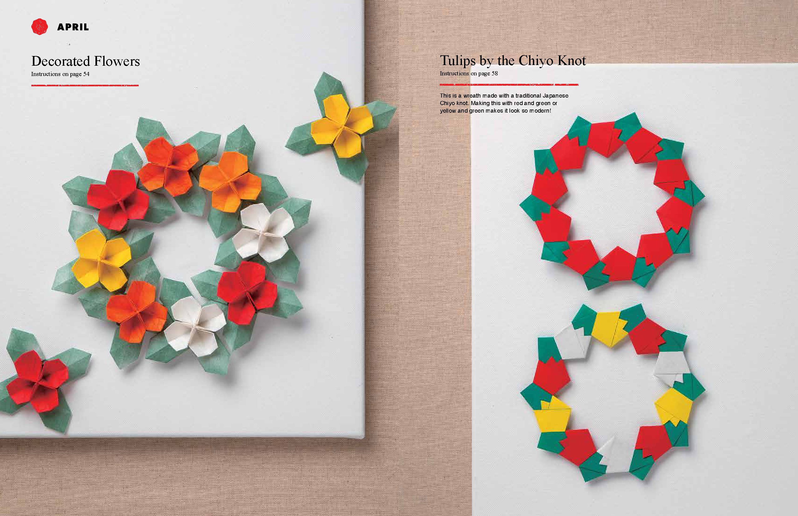 Beautiful Origami Paper Wreaths