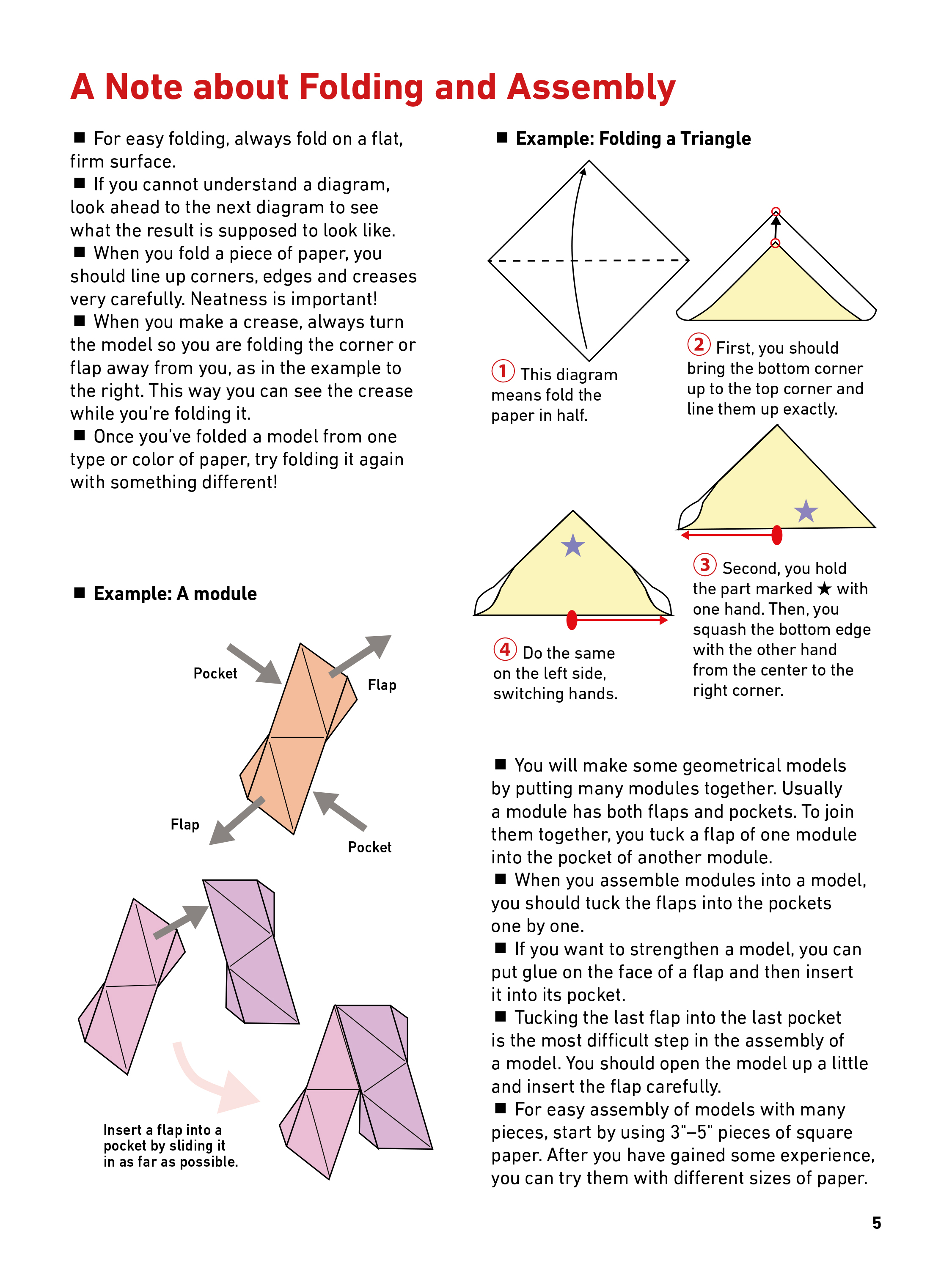 Origami Polyhedra for Beginners