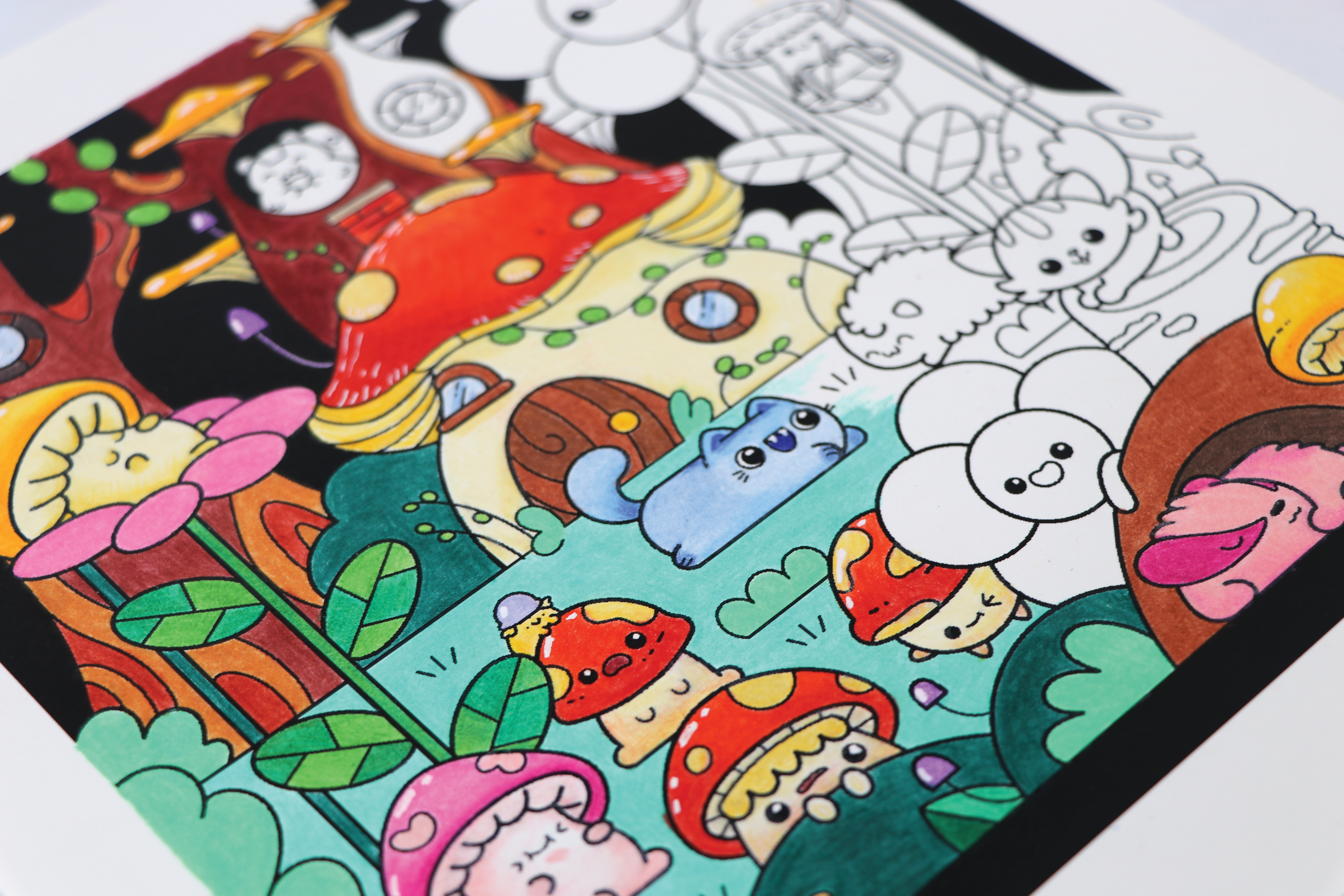 The Super Kawaii Coloring Book