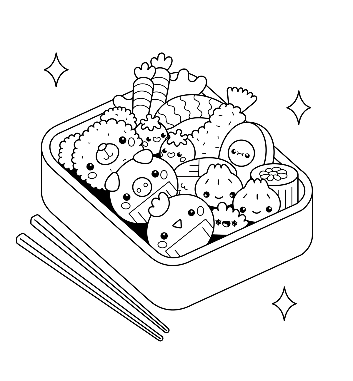 The Super Kawaii Coloring Book