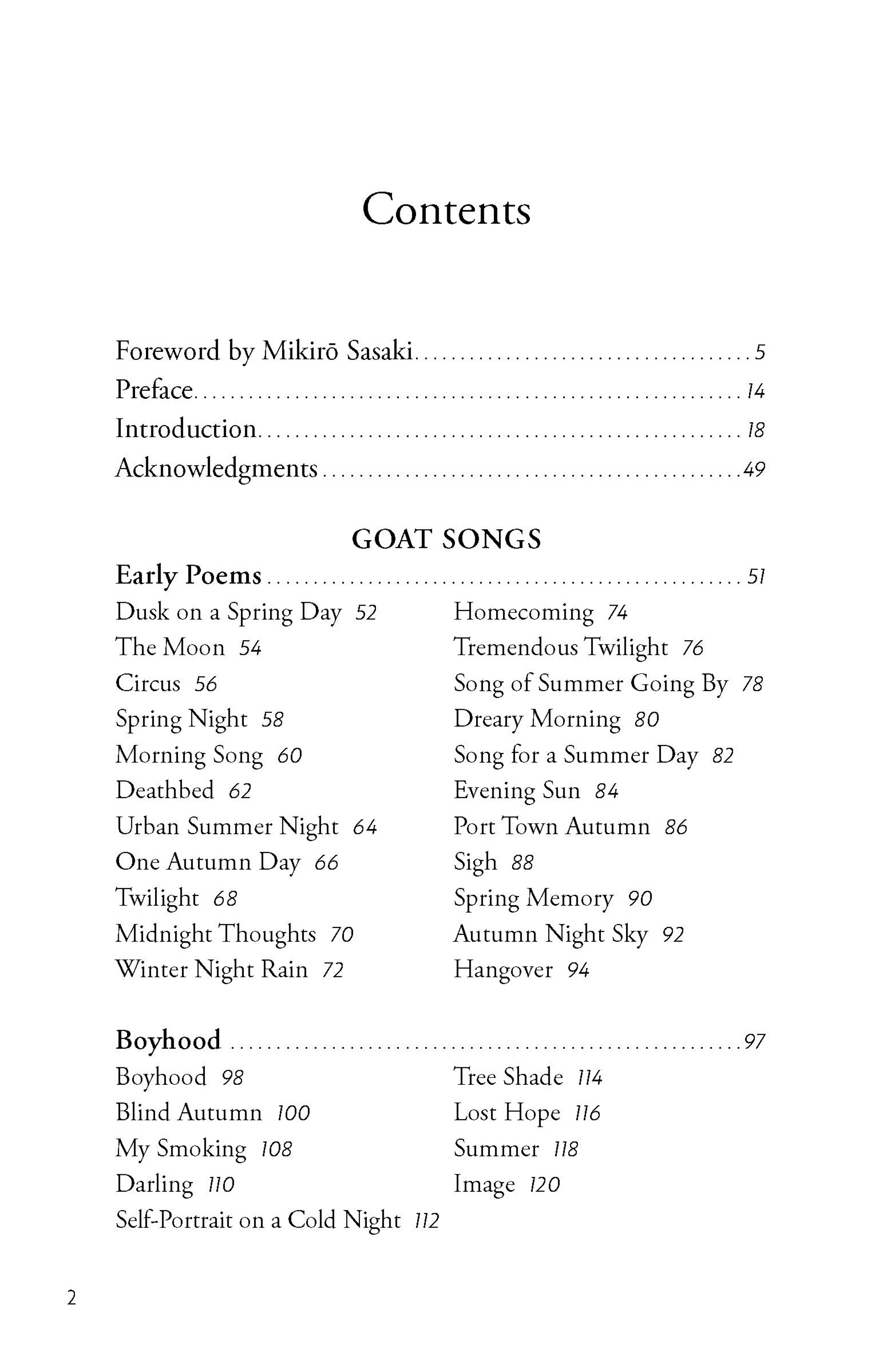 The Poetry of Chuya Nakahara