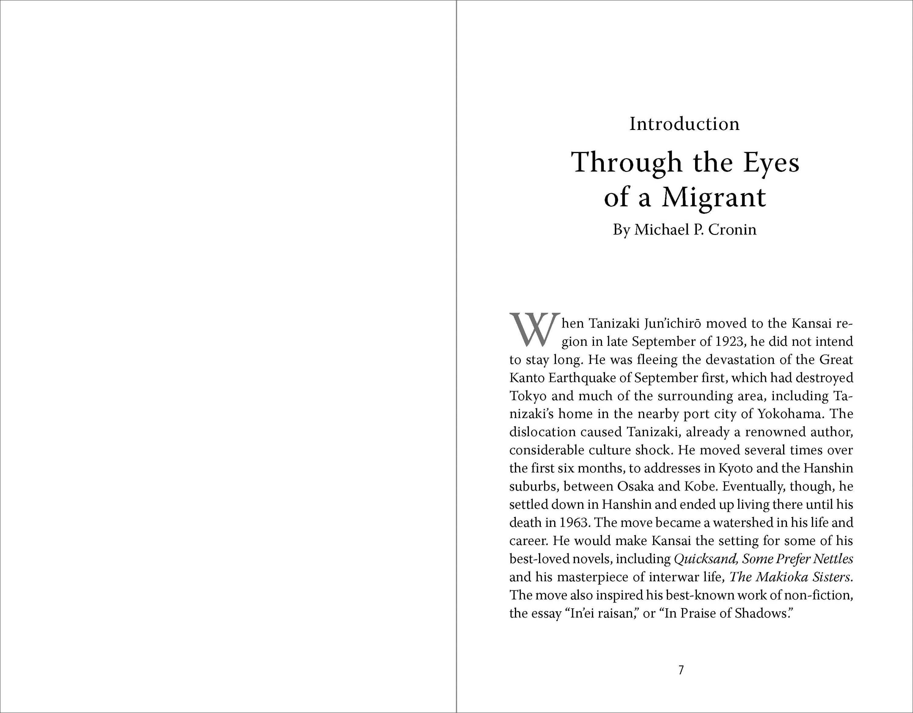 In Praise of Shadows and Other Essays