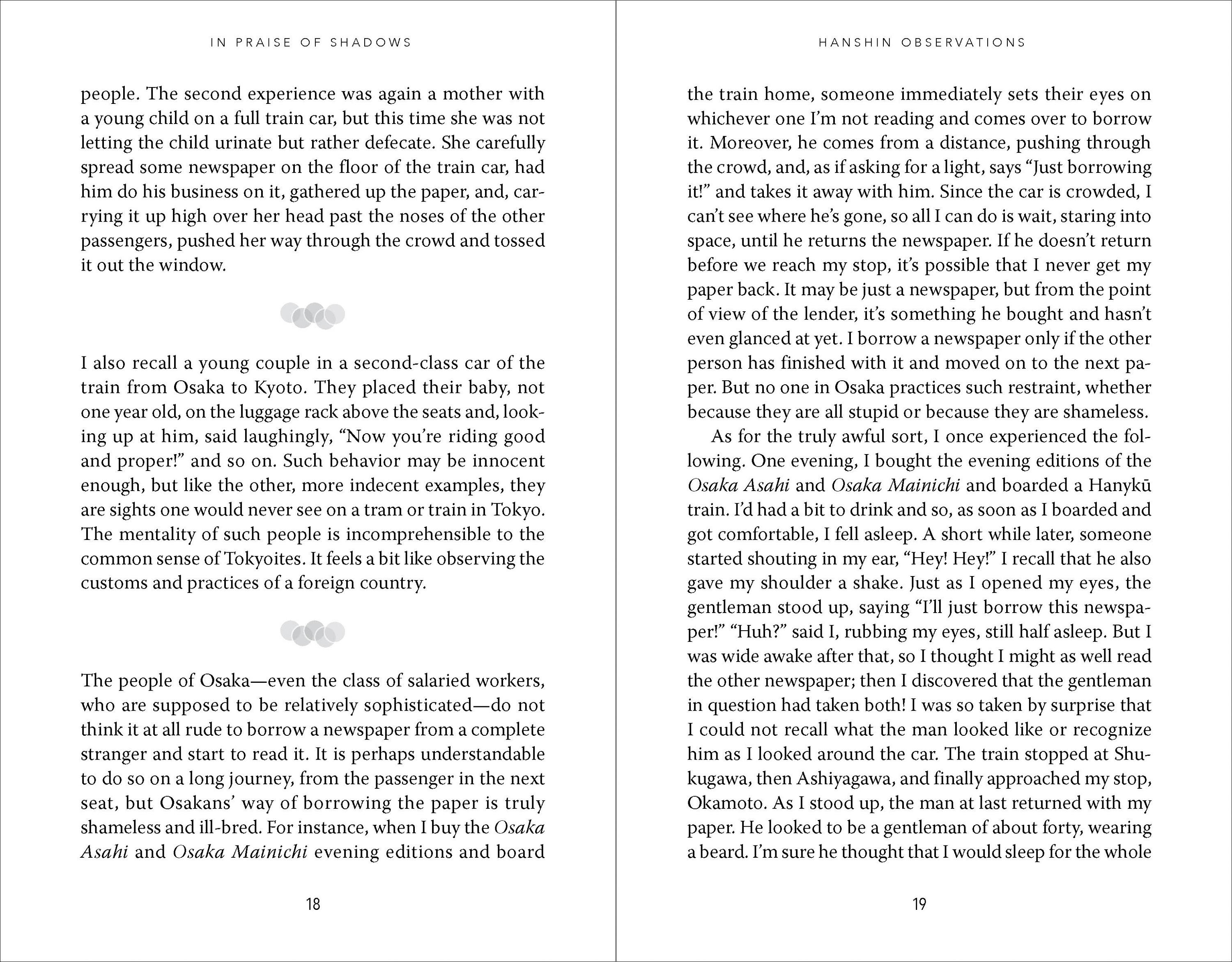 In Praise of Shadows and Other Essays