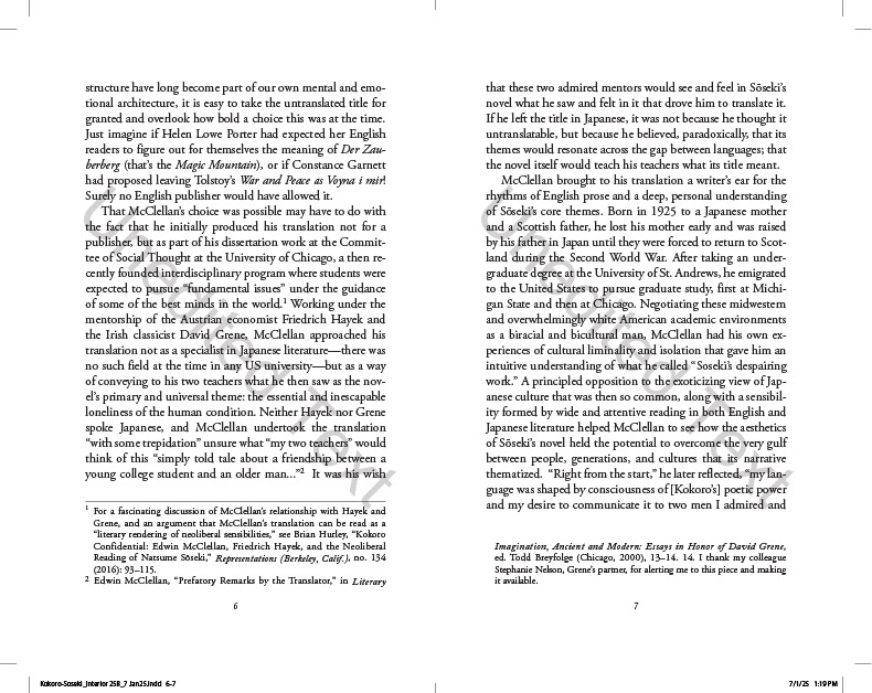 Soseki Natsume's Kokoro