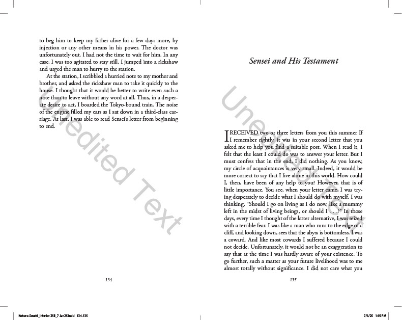 Soseki Natsume's Kokoro