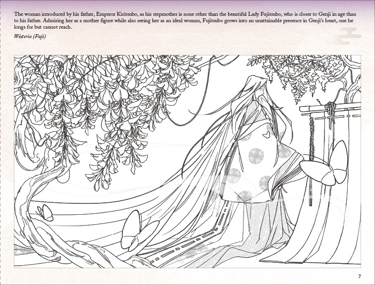 The Tale of Genji Coloring Book
