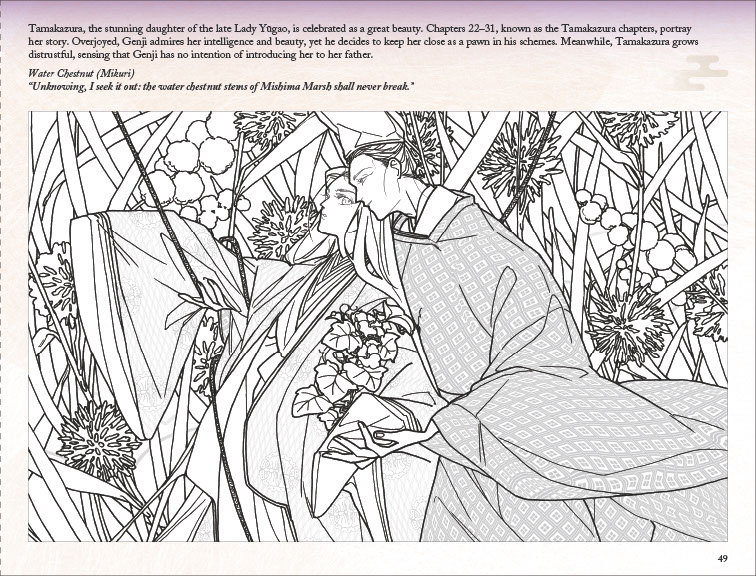 The Tale of Genji Coloring Book
