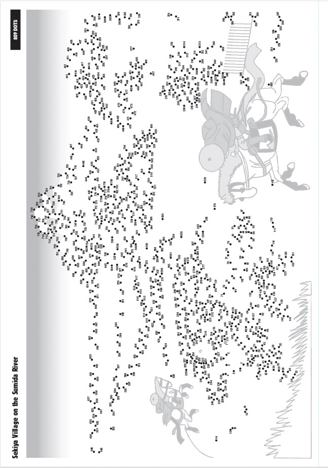 Hokusai Dot-to-Dot Puzzle Book