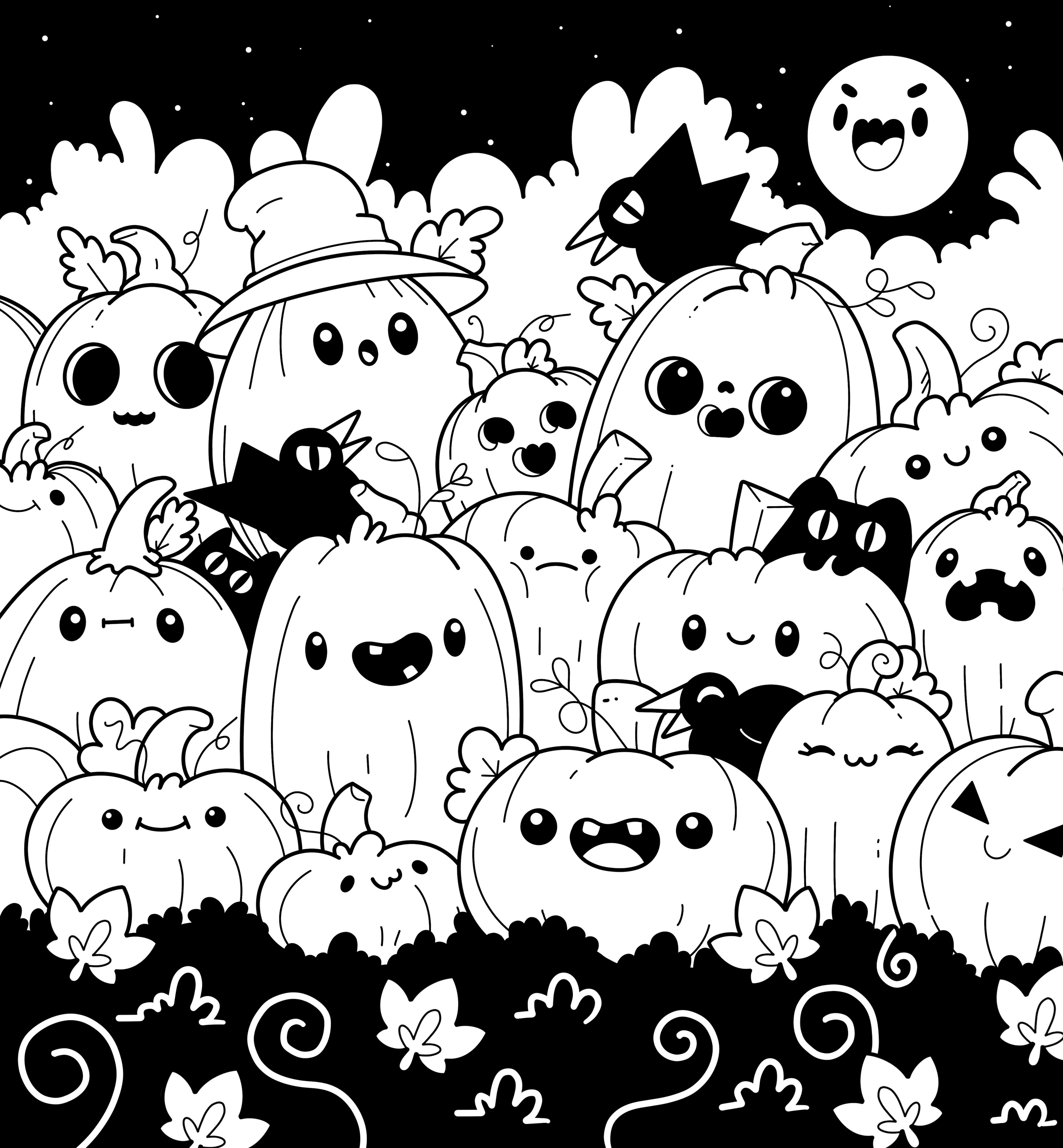 Super Cute Monsters Coloring Book