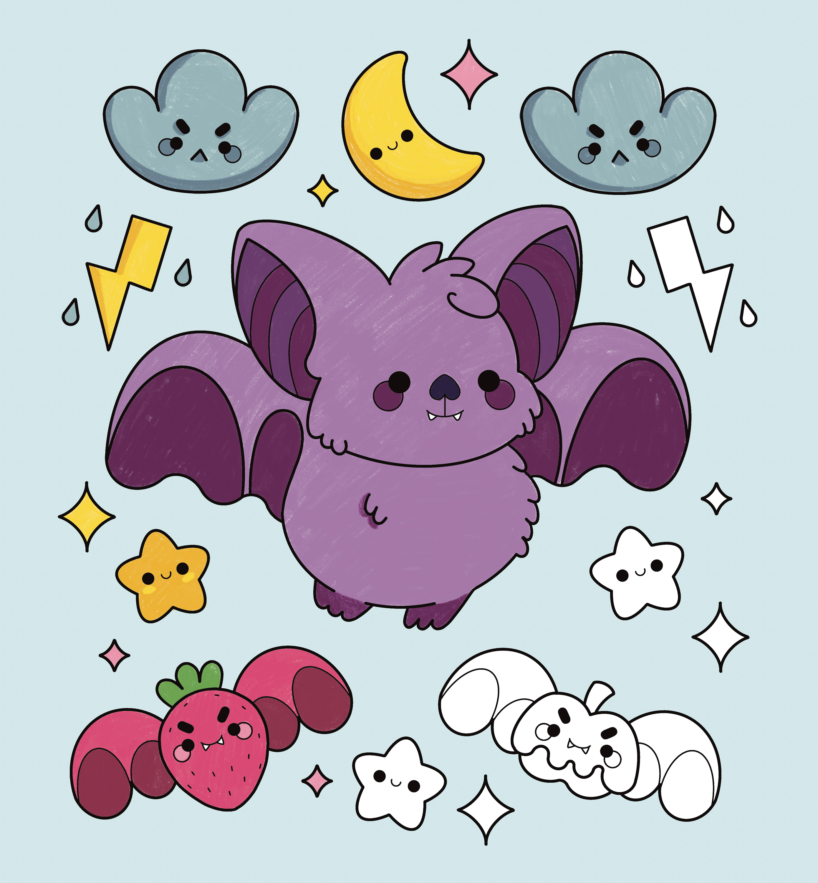 Super Cute Monsters Coloring Book