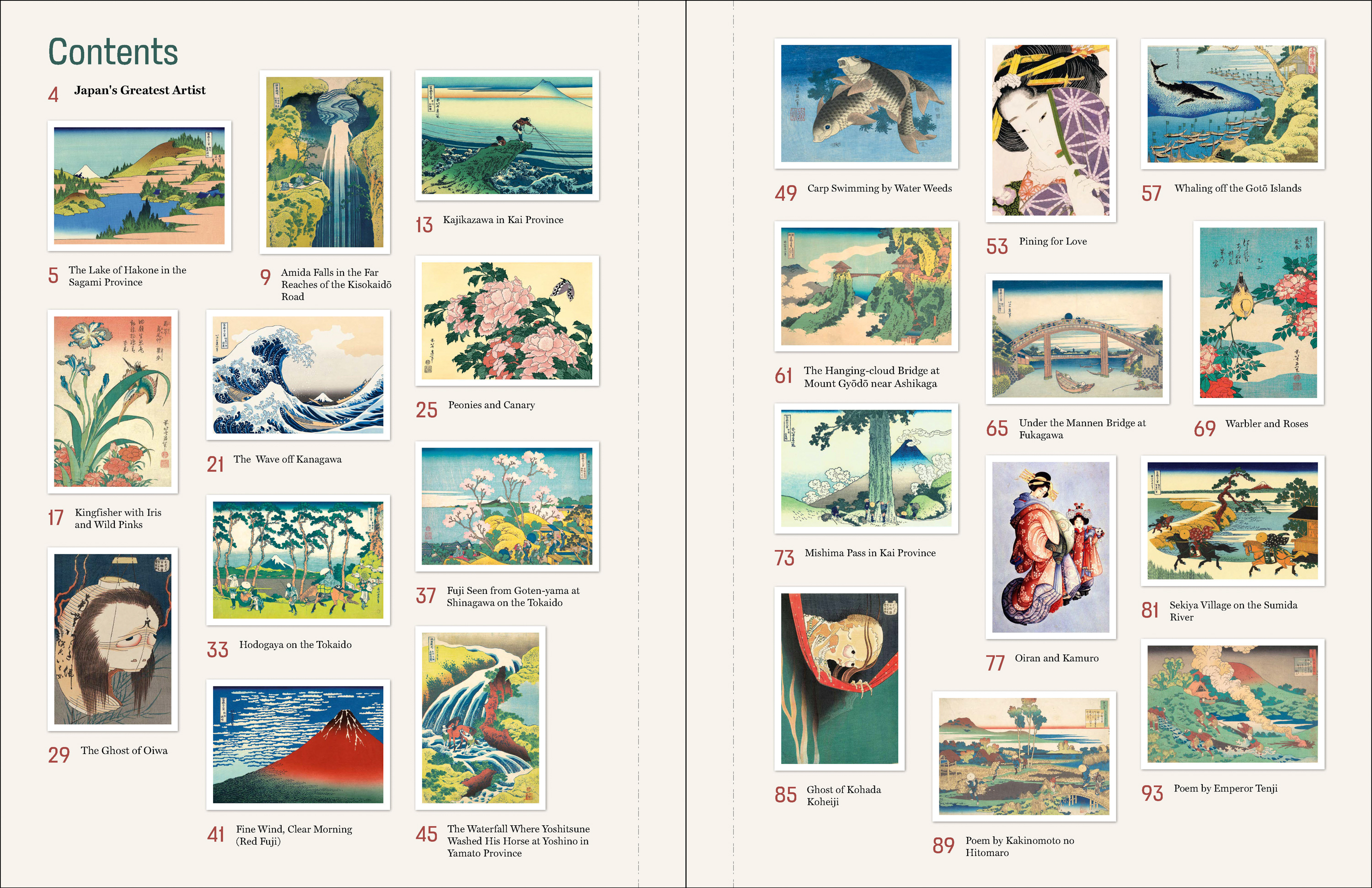 Hokusai Prints Coloring Book