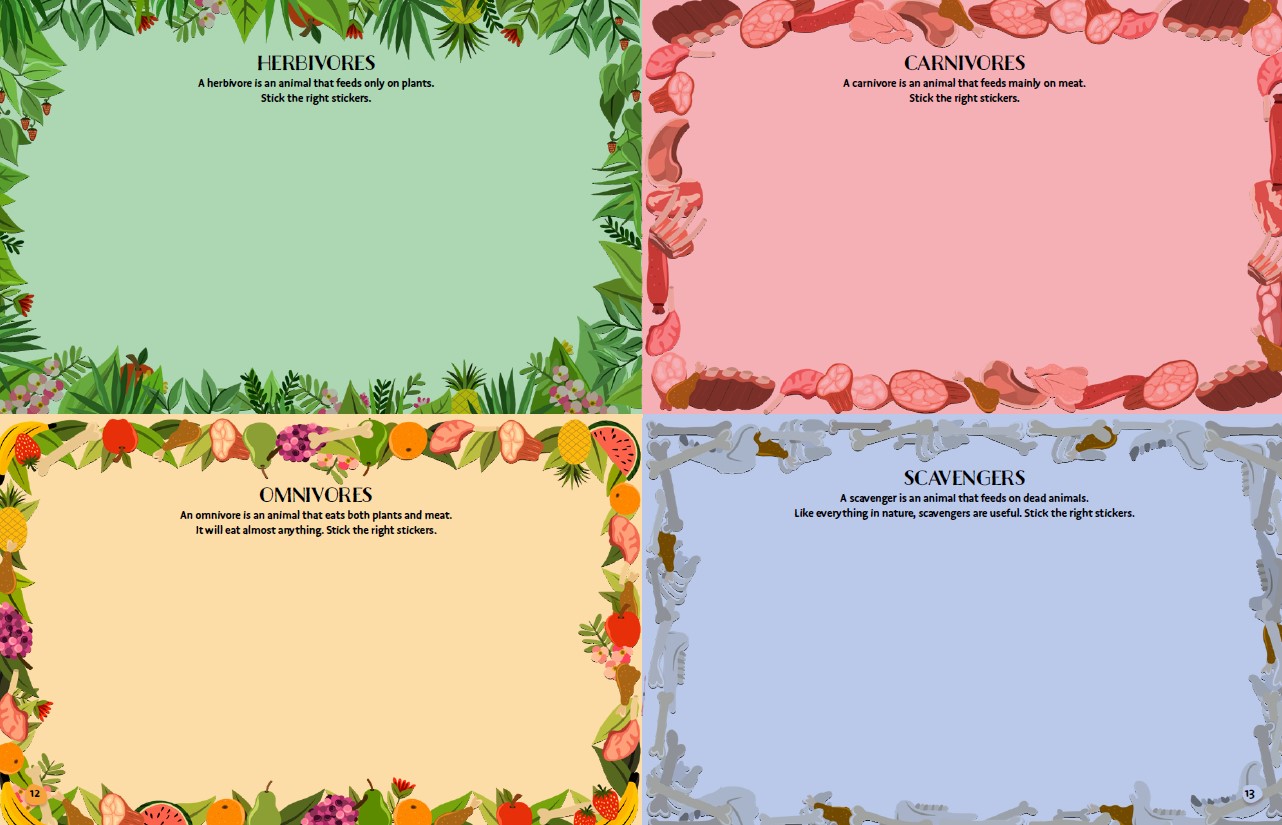 The World of Animals. Deluxe Sticker Book