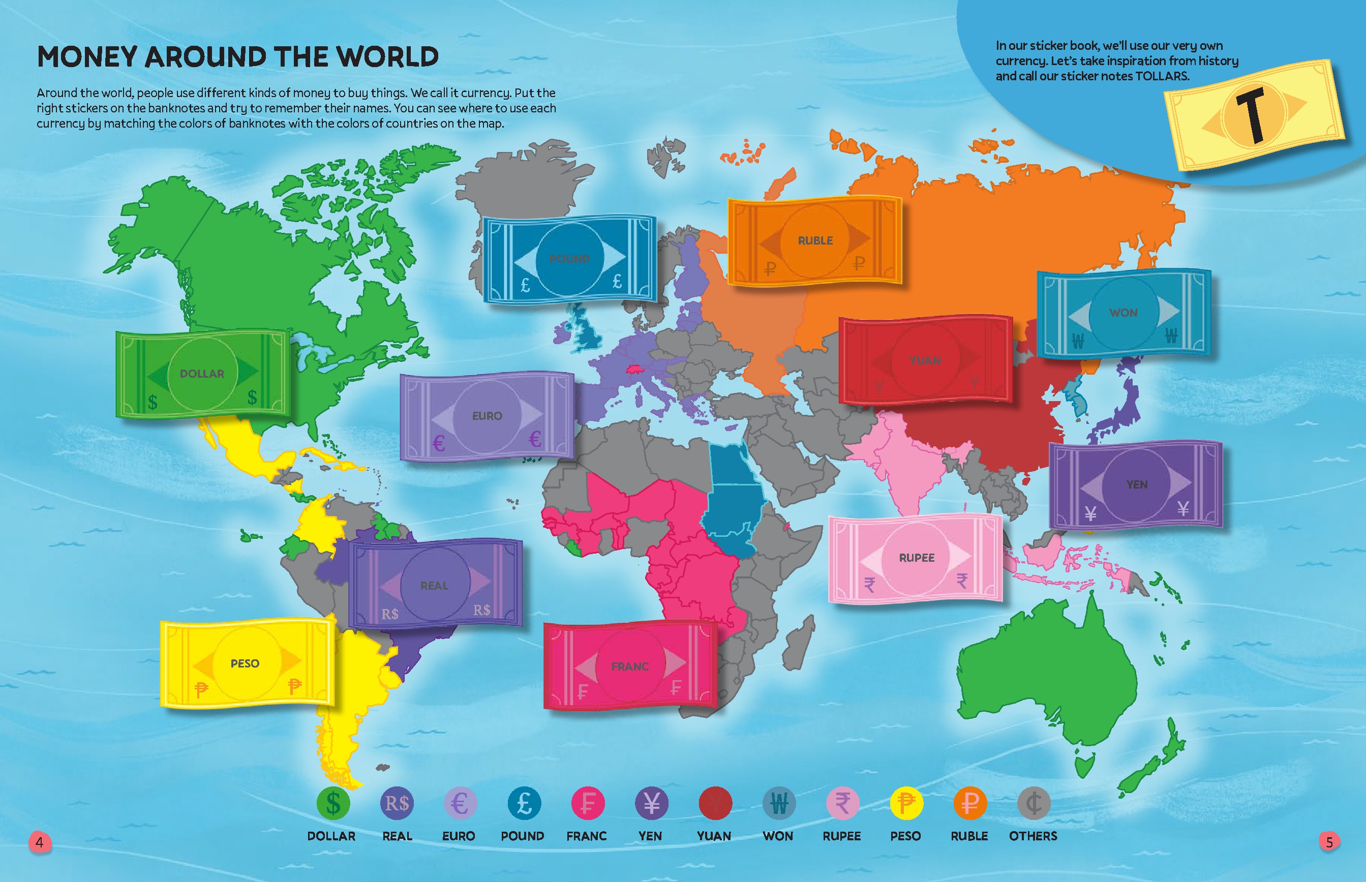 Deluxe Sticker Book: How We Use Money