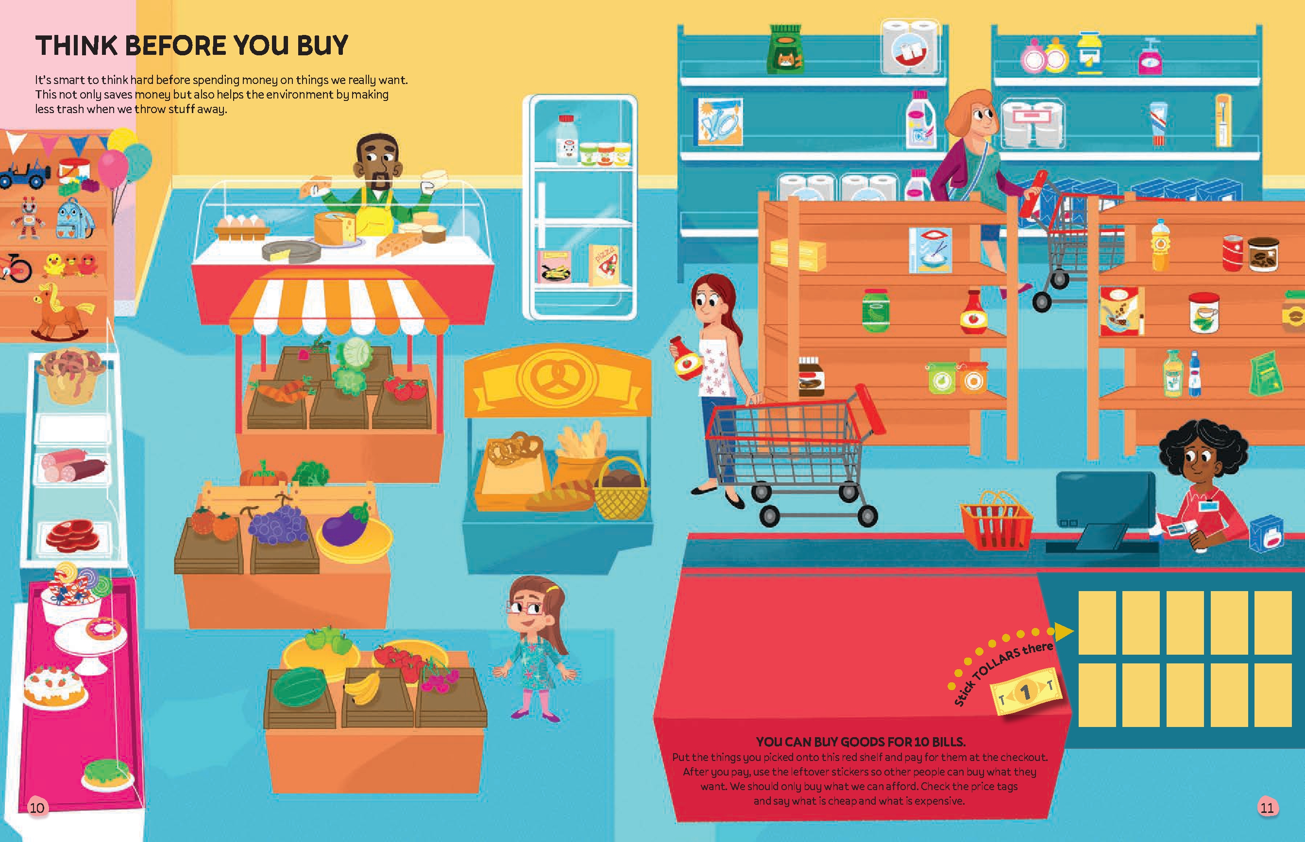 Deluxe Sticker Book: How We Use Money