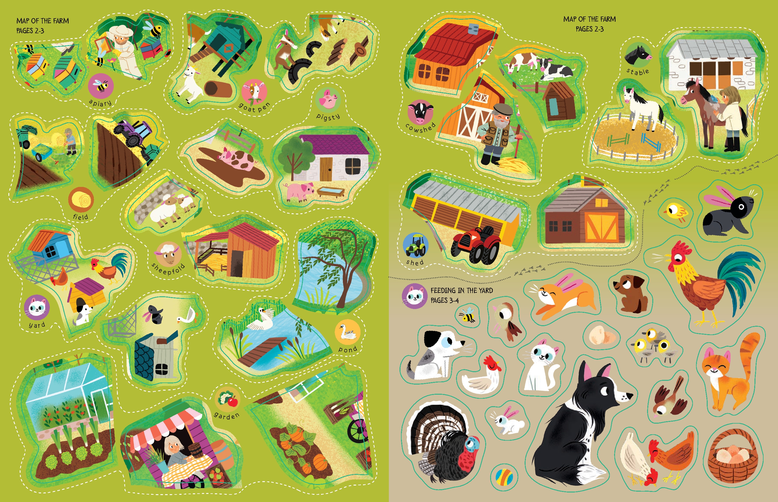 Deluxe Sticker Book: On the Farm