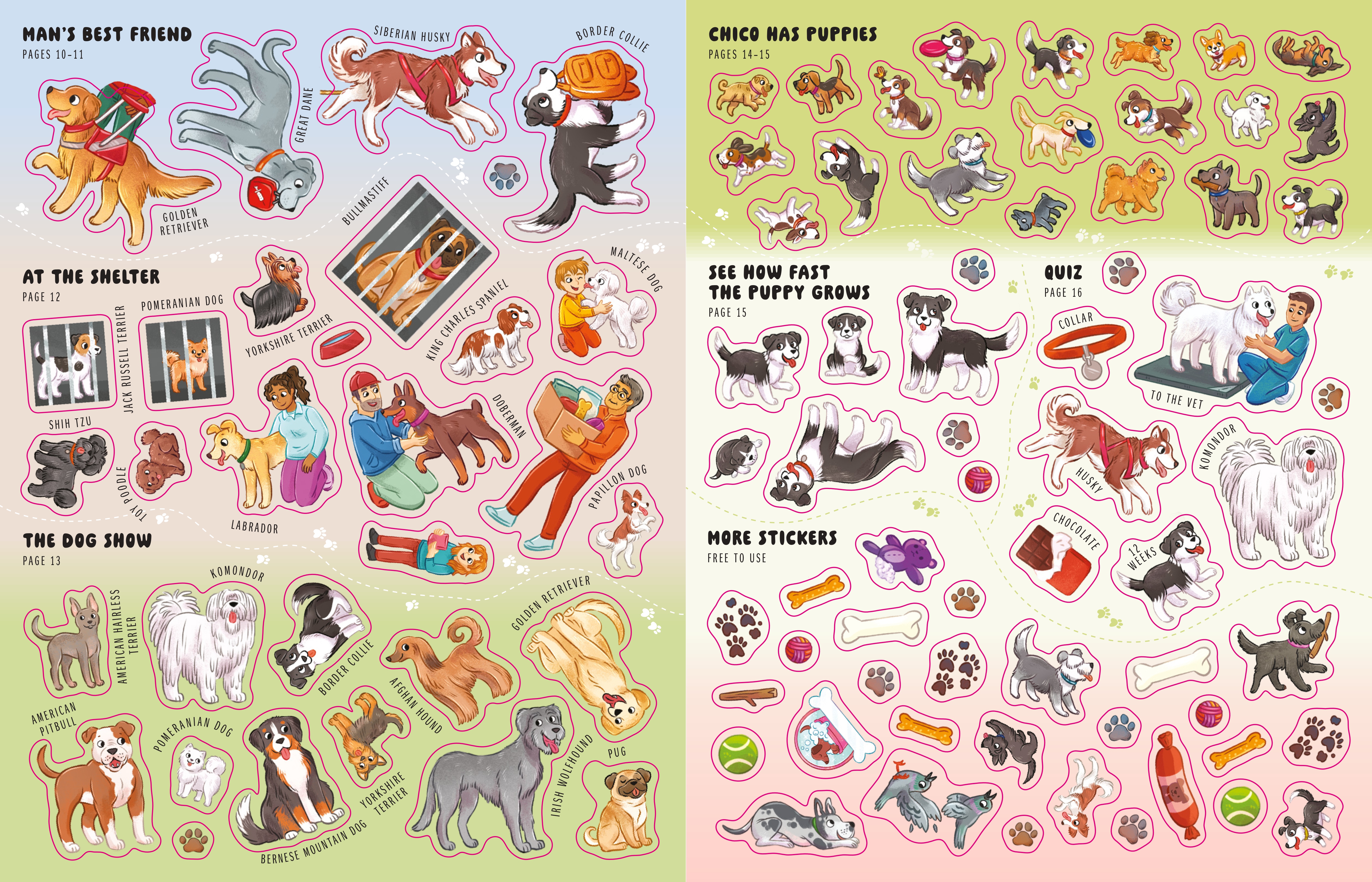 Sticker Book: Dogs