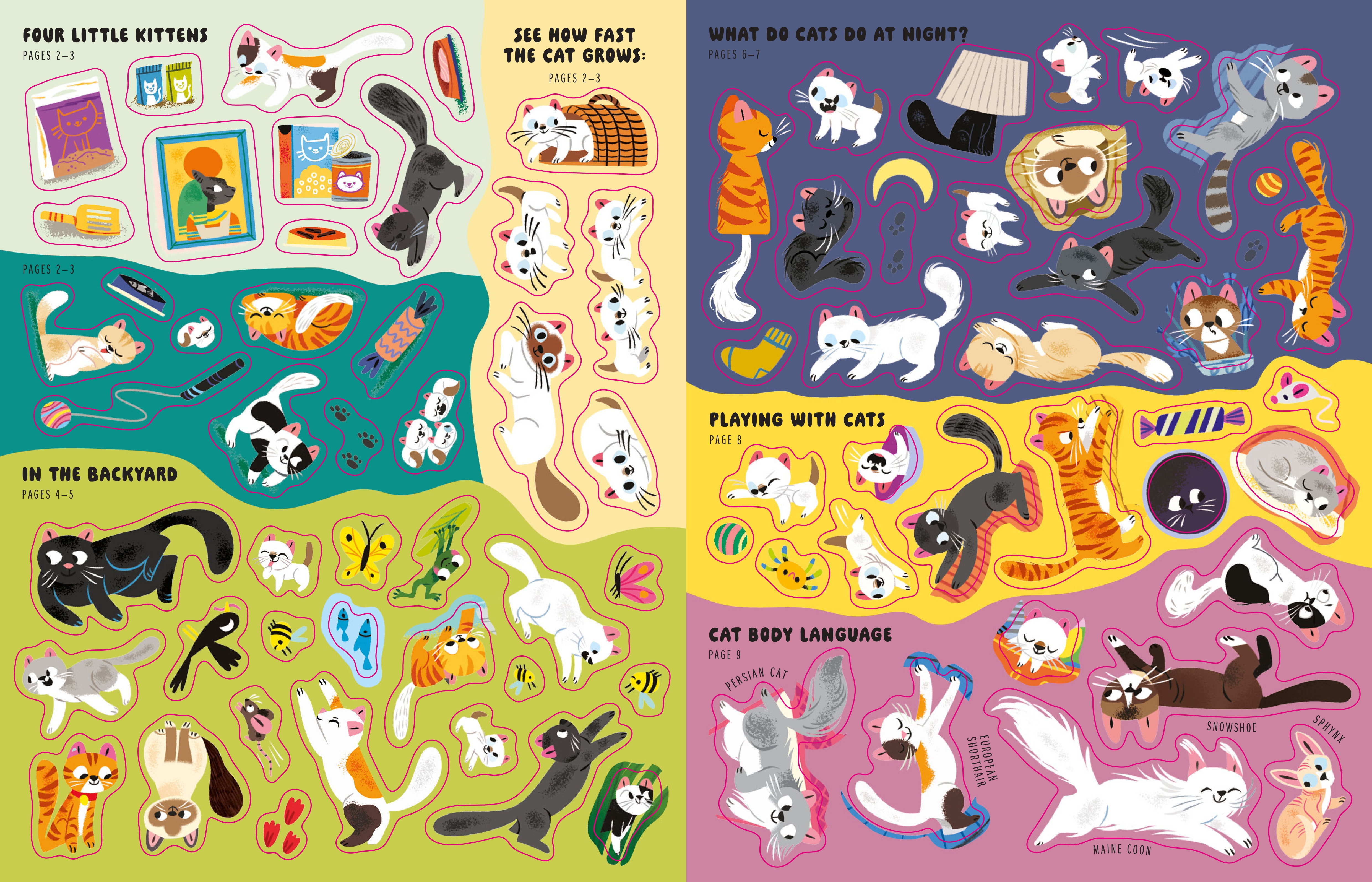 Sticker Book: Cats