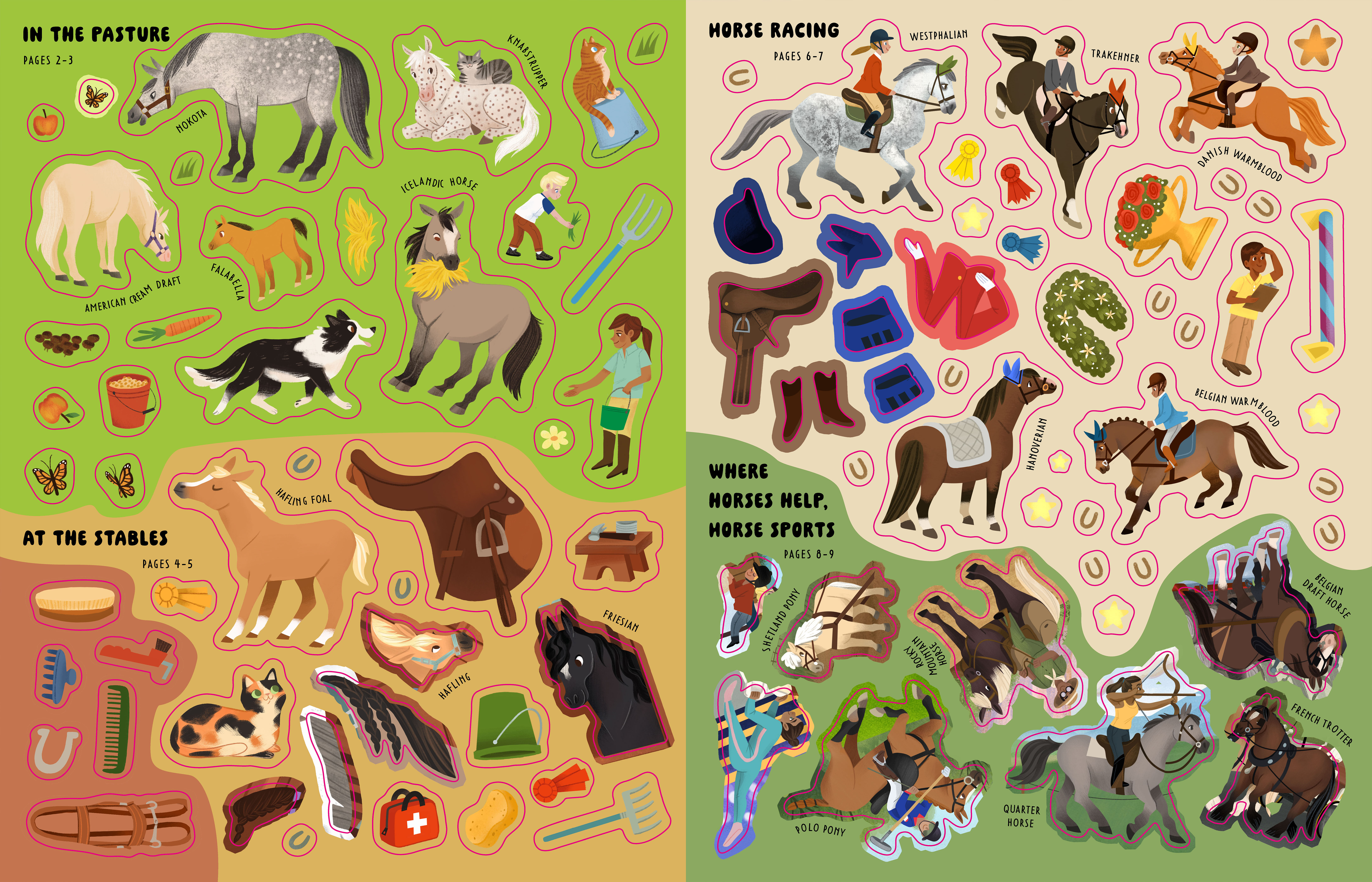 Sticker Book: Horses