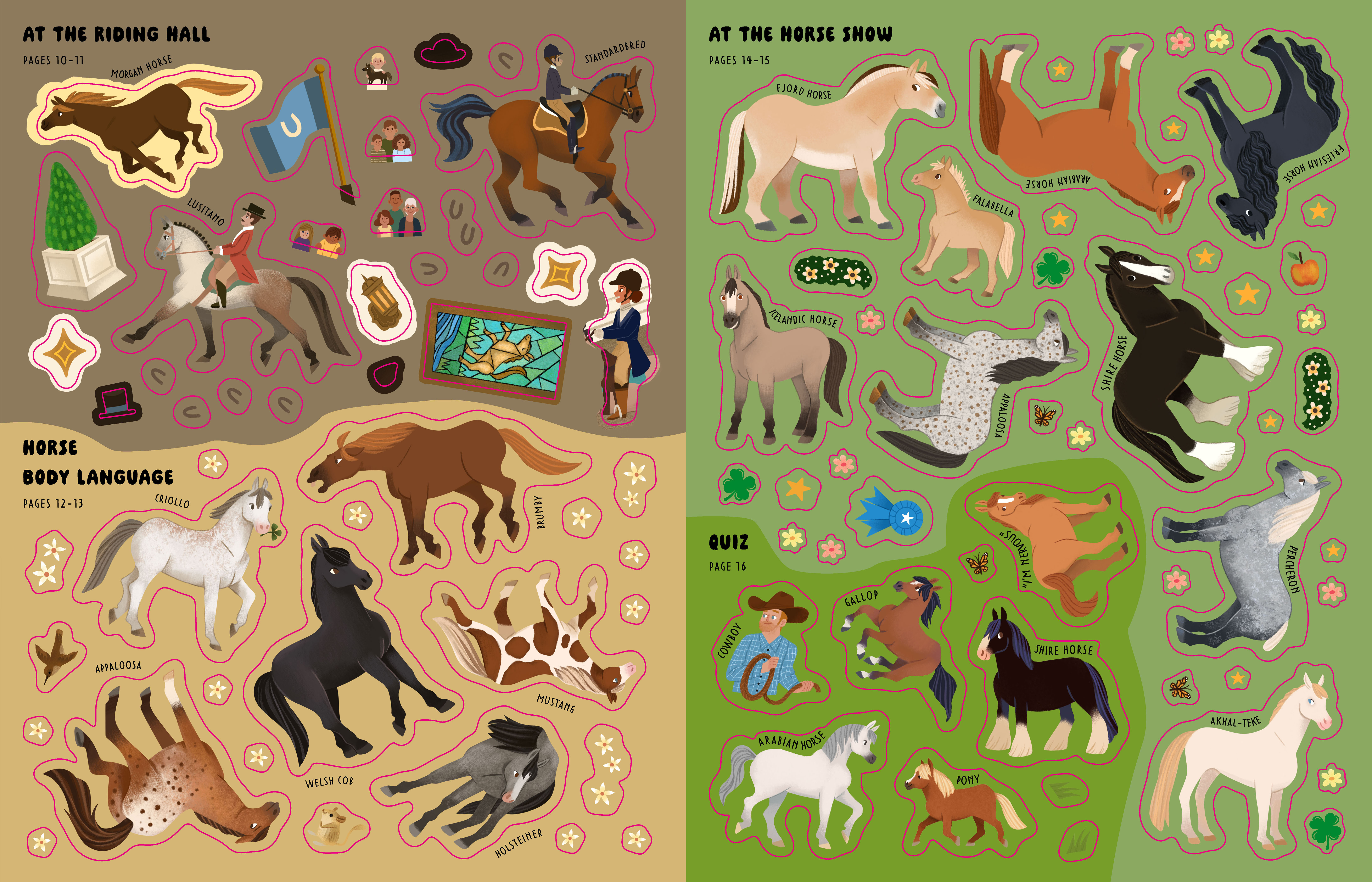 Sticker Book: Horses